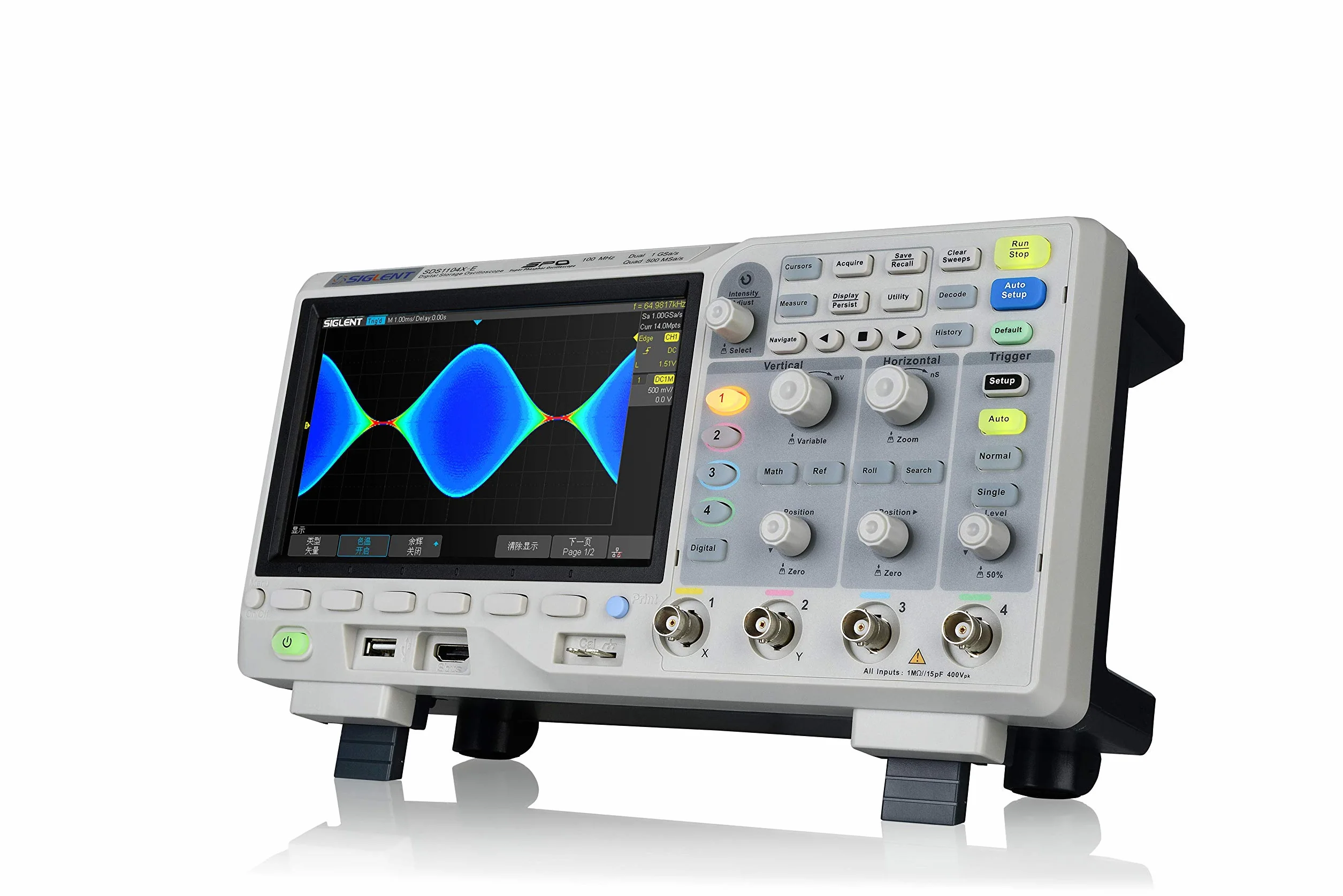 Siglent SDS1104X-E oscyloskop 4-kanałowy 100 MHz