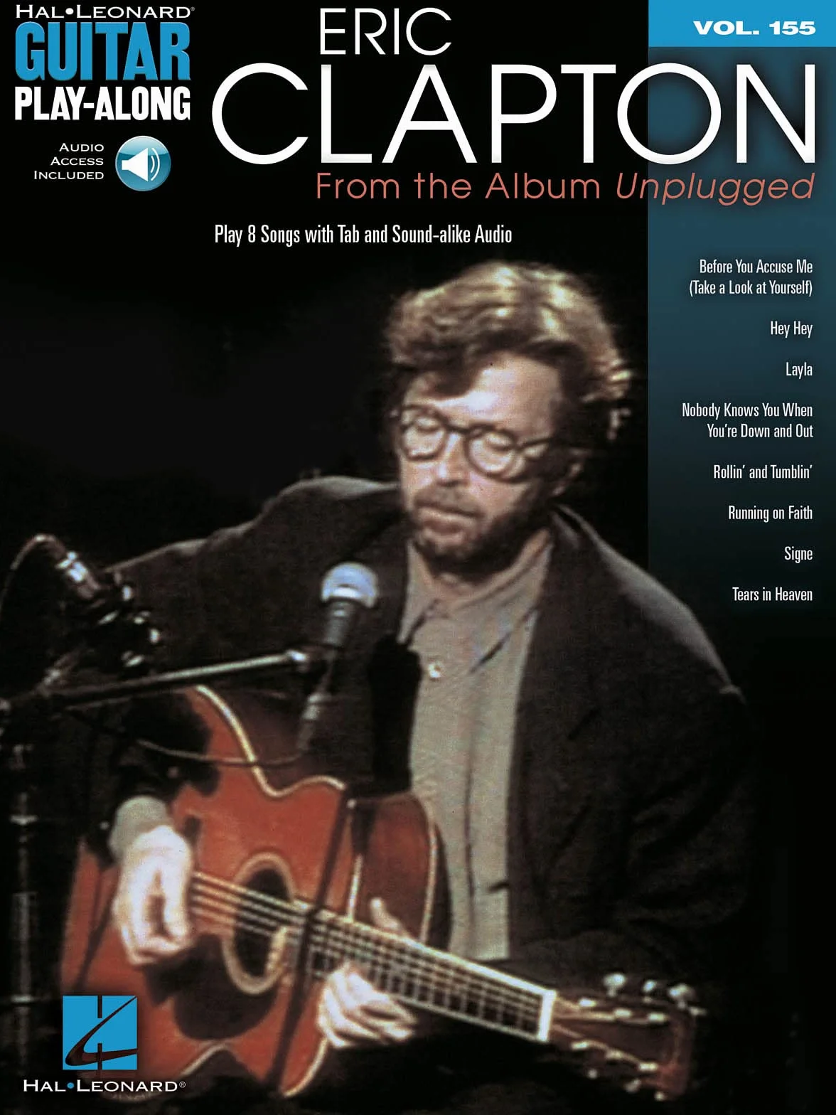 Eric Clapton: From the Album Unplugged Guitar + CD: Guitar Play-Along Volume 155