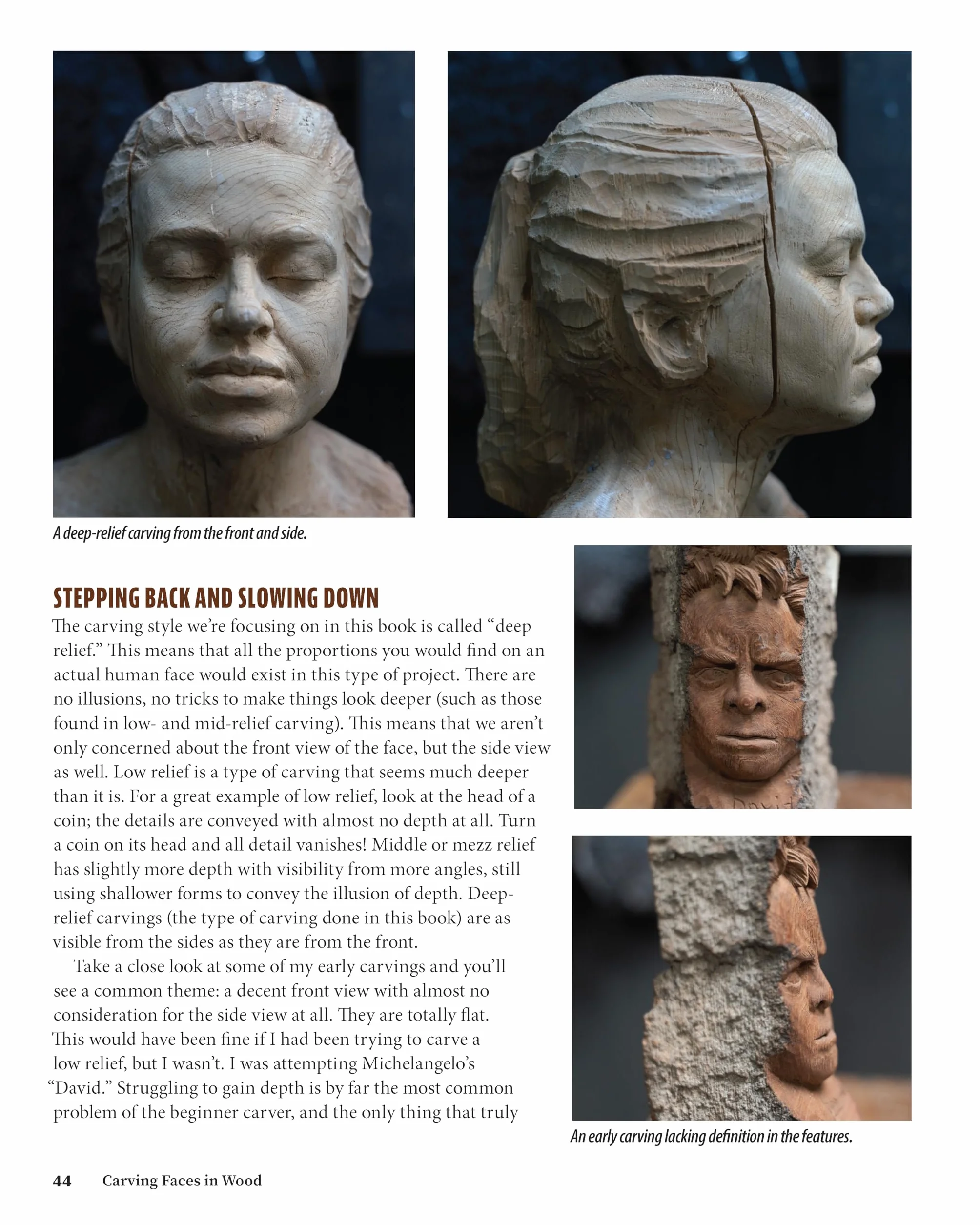 Carving Faces in Wood: Beginner's Guide to Creating Lifelike Eyes, Noses, Mouths, and Hair