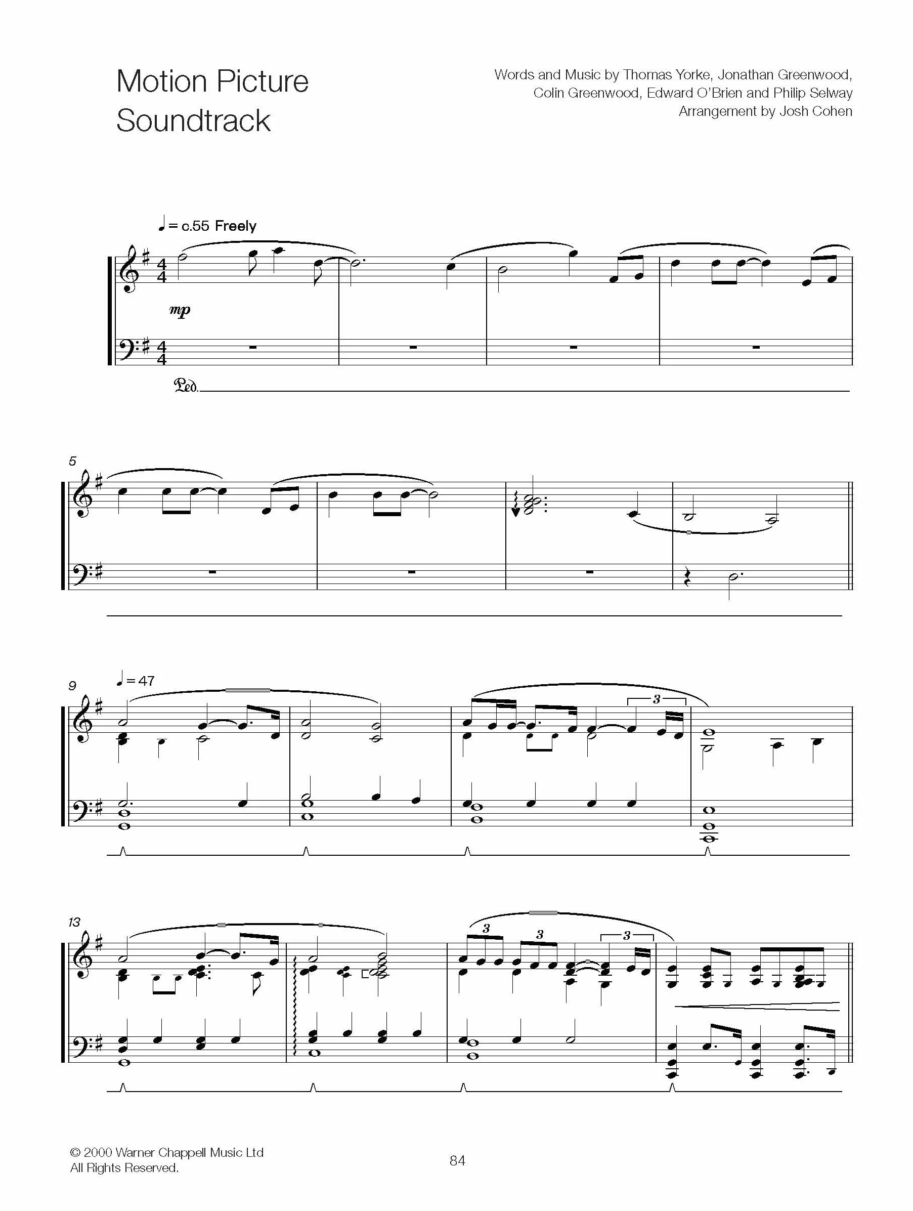 Josh Cohen: Radiohead for Solo Piano II