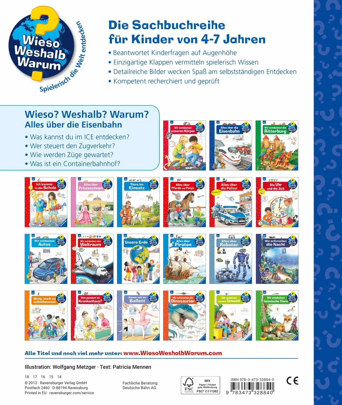 Wieso? Weshalb? Warum?, Band 8: Alles über die Eisenbahn