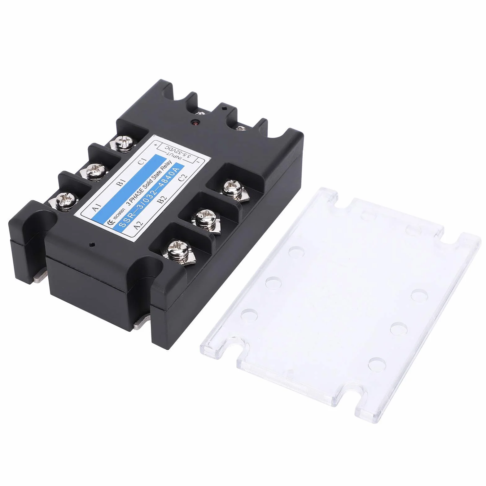 3-fazowy przekaźnik półprzewodnikowy SSR 3 3-32 V DC do 480 V AC Trójfazowy przekaźnik SSR 40 A