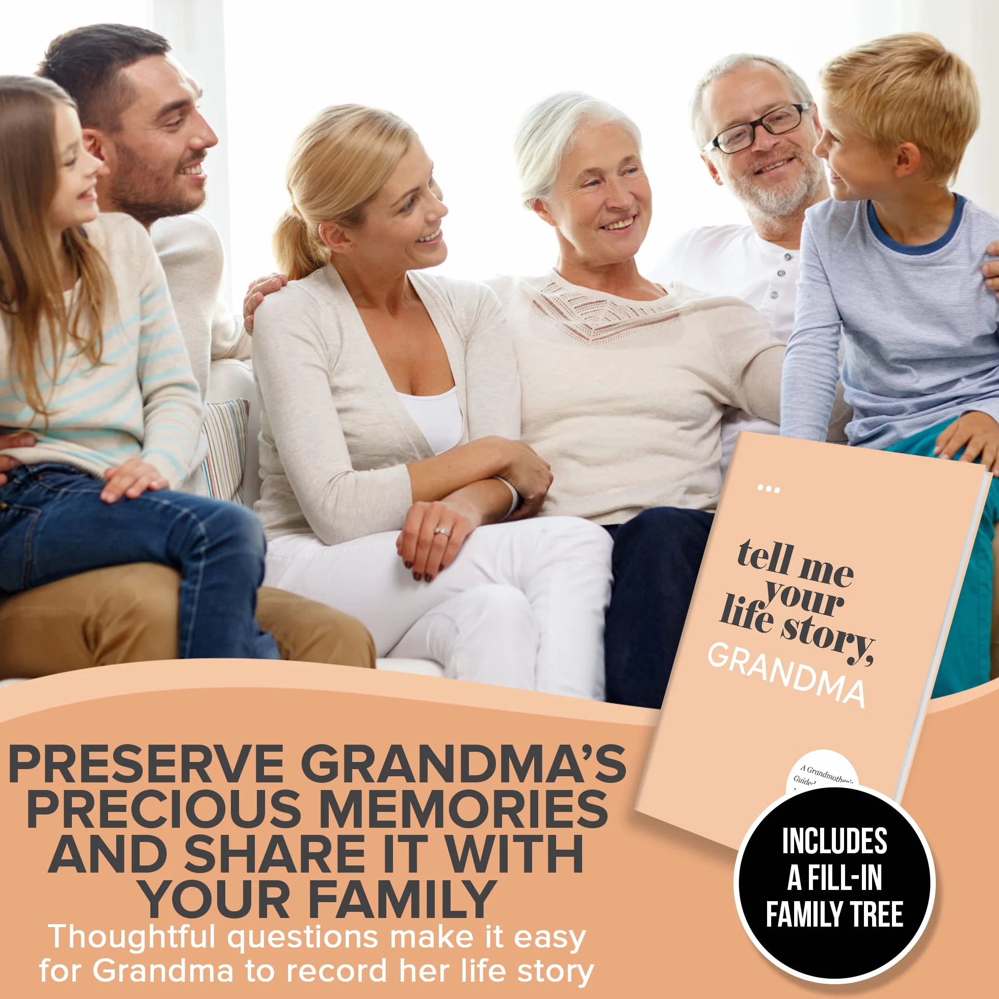 Tell Me Your Life Story, Grandma: A Grandmother’s Guided Journal and Memory Keepsake Book
