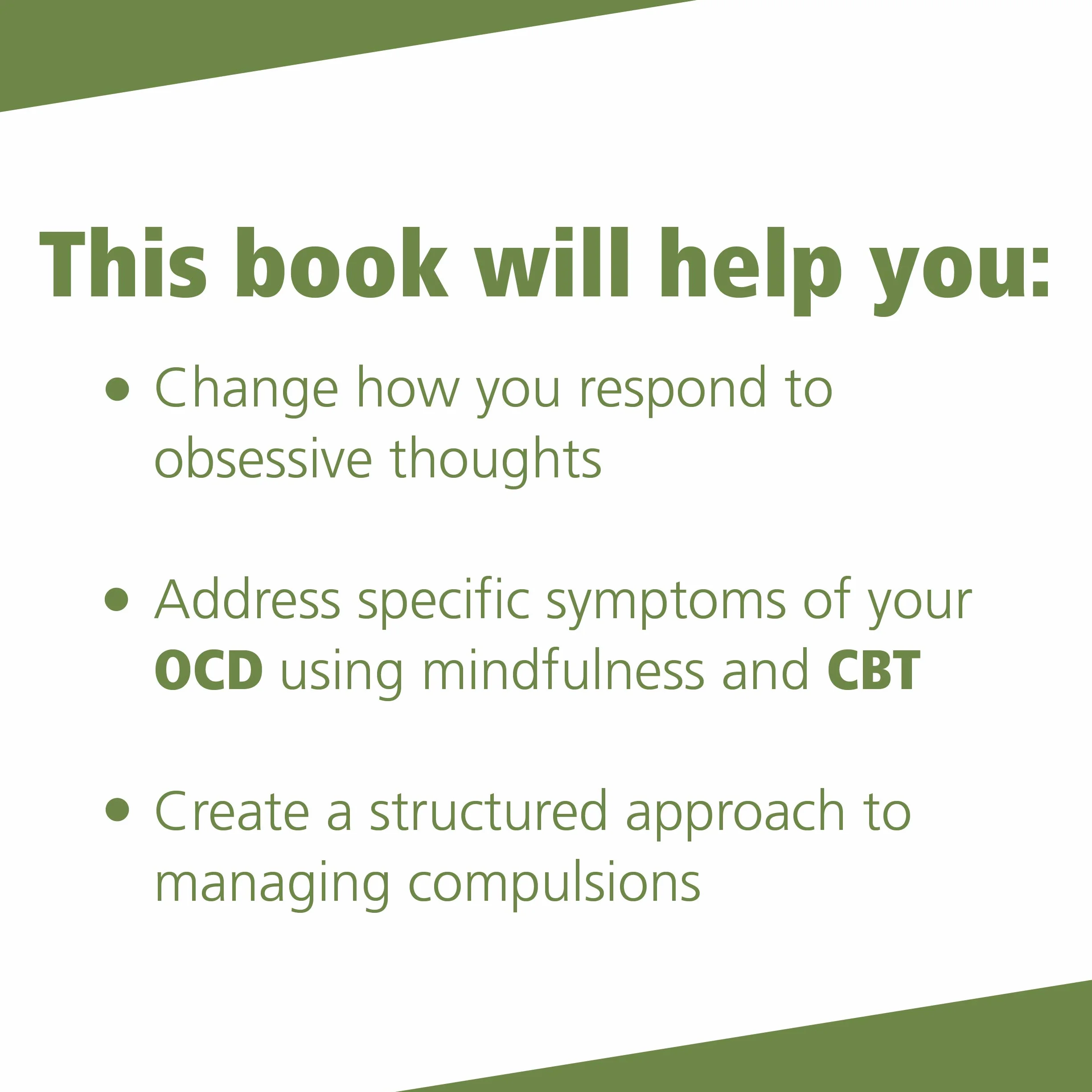 The Mindfulness Workbook for Ocd: A Guide to Overcoming Obsessions and Compulsions Using Mindfulness and Cognitive Behavioral Therapy