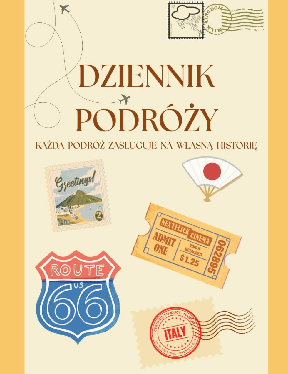 Dziennik Podróży: Notuj wspomnienia, wklejaj bilety i zdjęcia, zapisz swoje podróże – bo każda zasługuje na własną historię!
