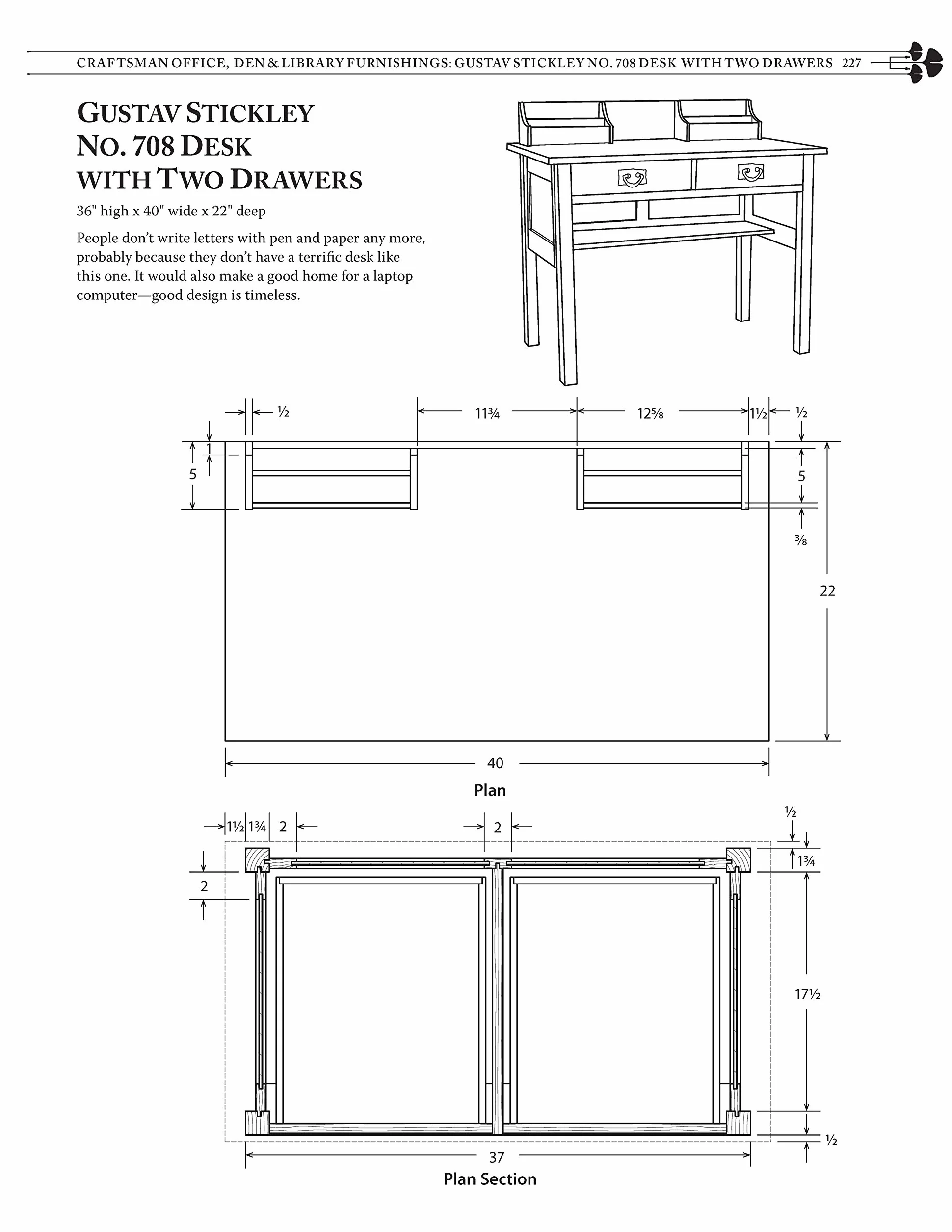 Great Book of Shop Drawings for Craftsman Furniture, Revised & Expanded Second Edition: Authentic Plans for 61 Classic Pieces