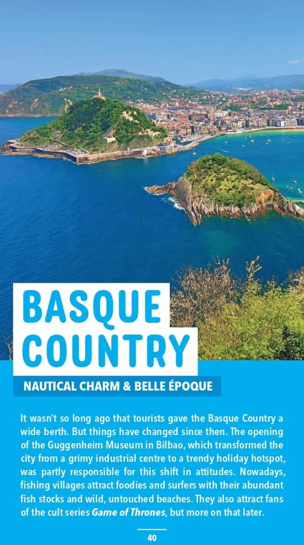 North Spain Coast Marco Polo Pocket Travel Guide - with pull out map