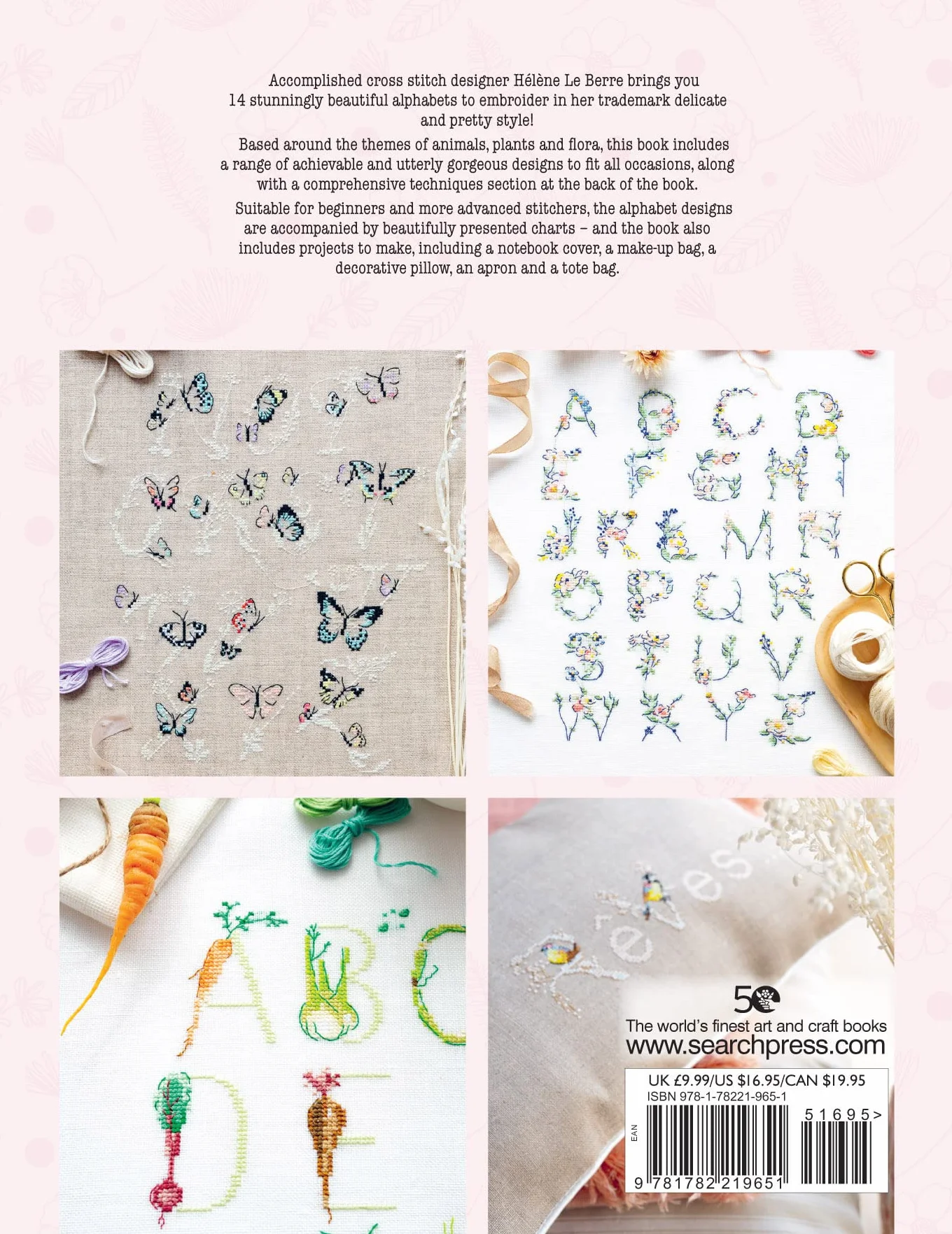 Cross Stitch Alphabets: 14 Beautiful Nature-Inspired Designs