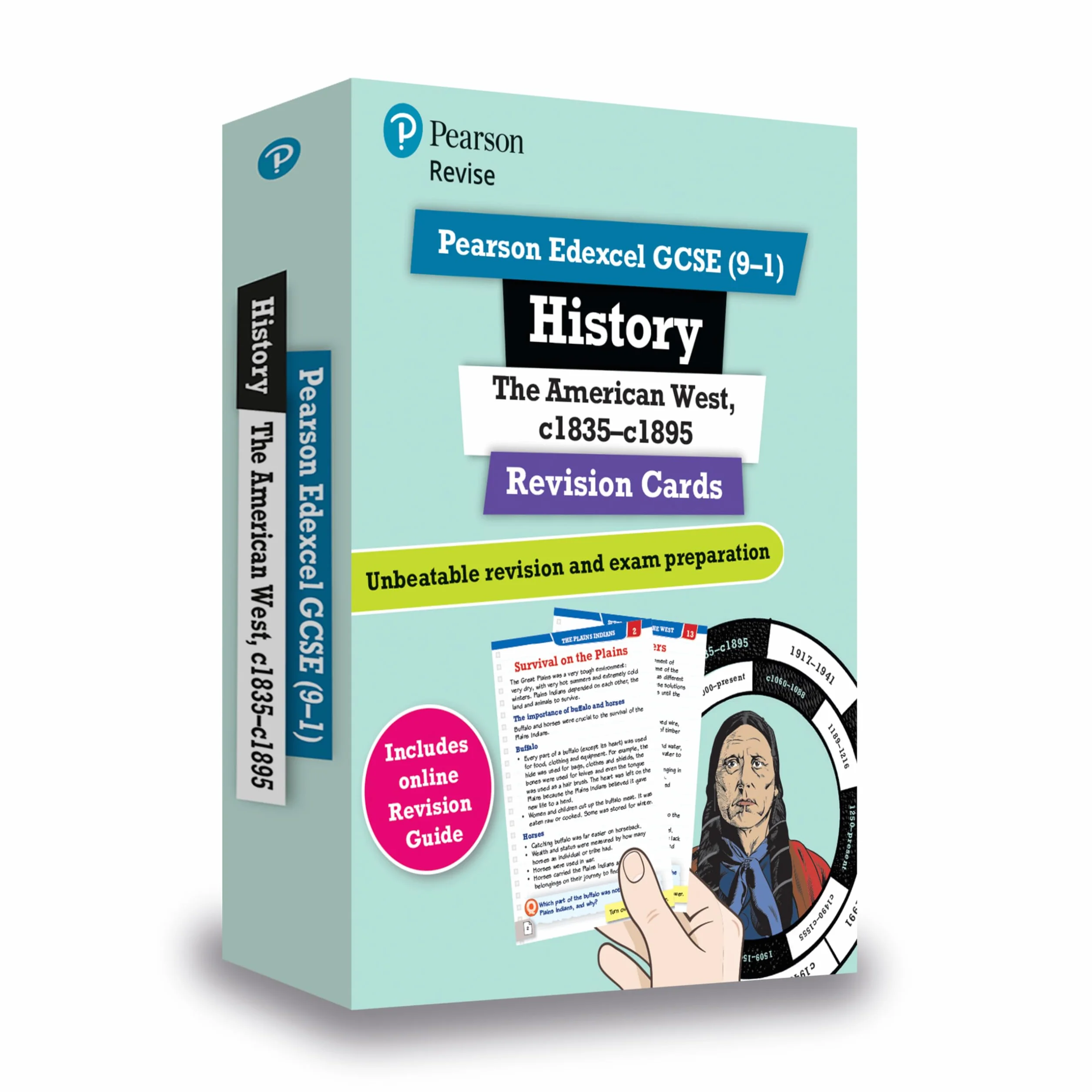 Revise Edexcel GCSE (9-1) History: The American West Revision Cards: with free online Revision Guide and Workbook