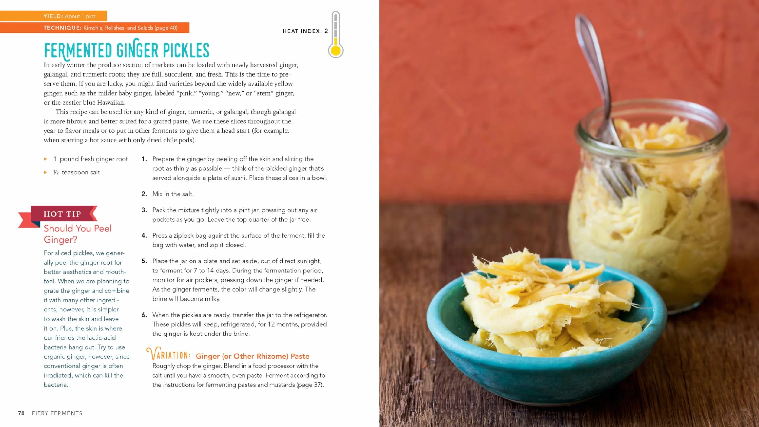 Fiery Ferments: 70 Recipes for Hot Sauces, Spicy Chutneys, Kimchis & Fermented Condiments