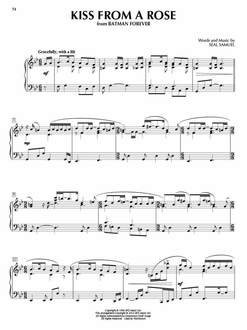 Romantic Film Music: 40 Great Arrangements for Piano Solo
