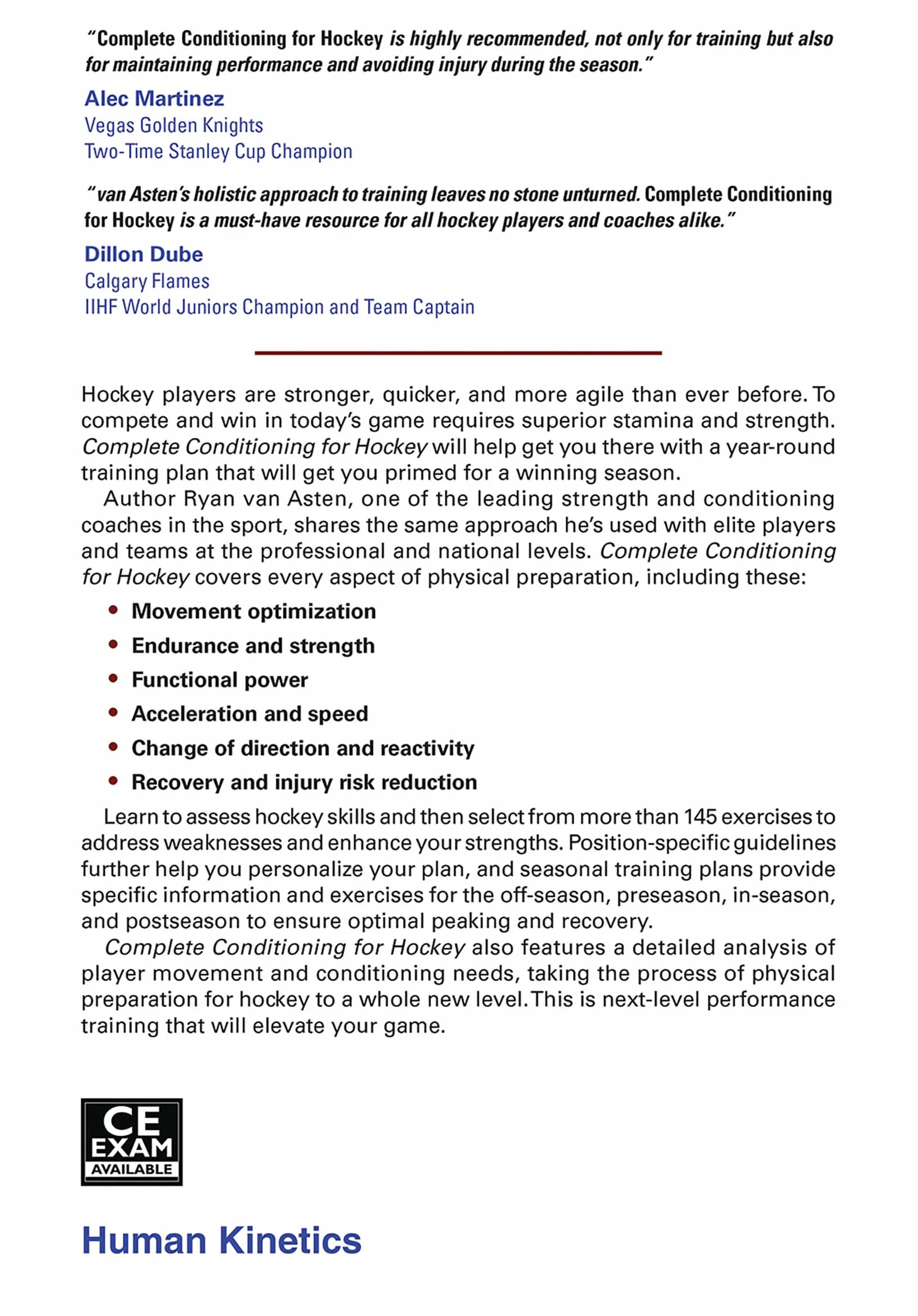 Complete Conditioning for Hockey