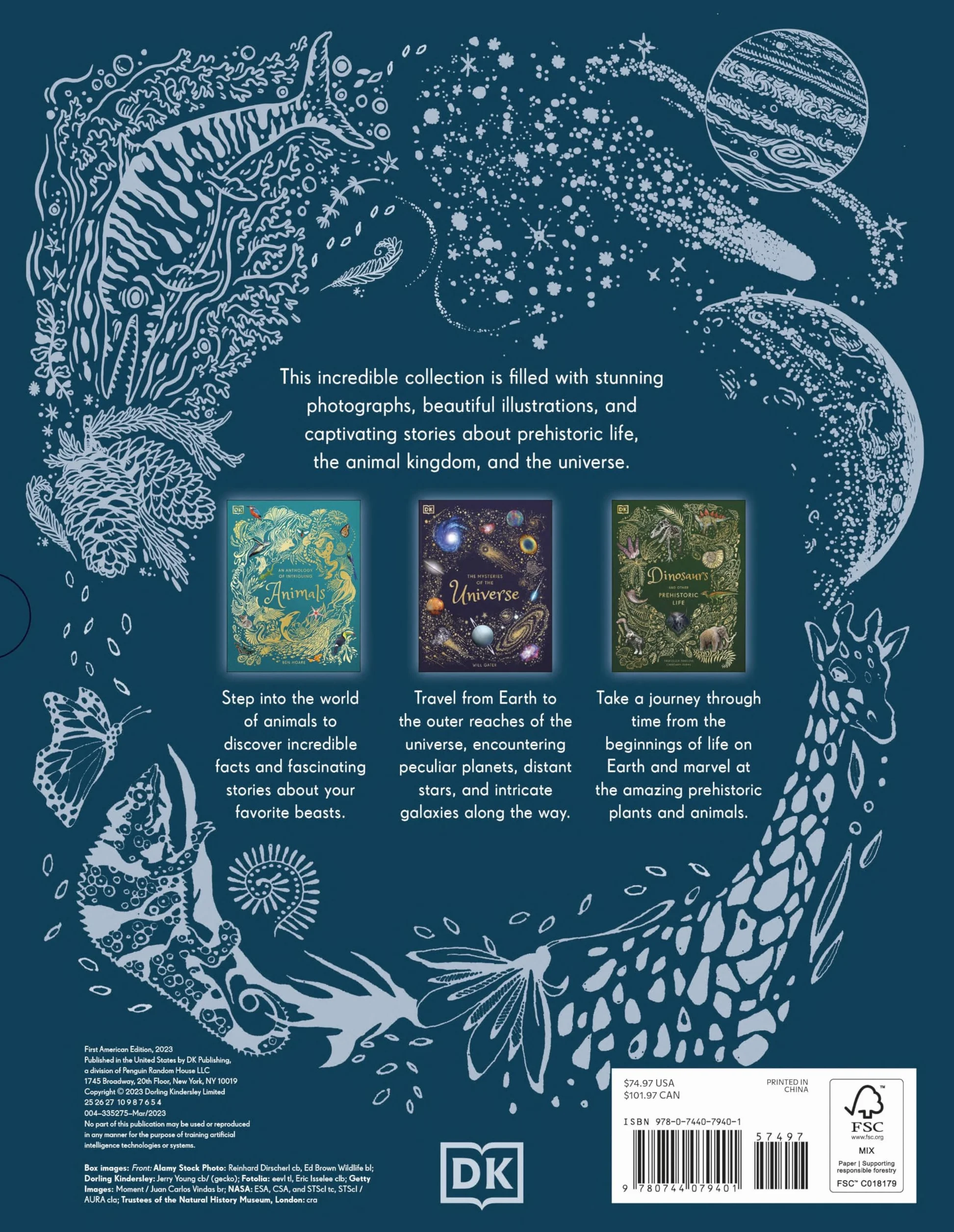 Children's Anthologies Collection: 3-Book Box Set for Kids Ages 6-8, Featuring 300+ Animal, Dinosaur, and Space Topics