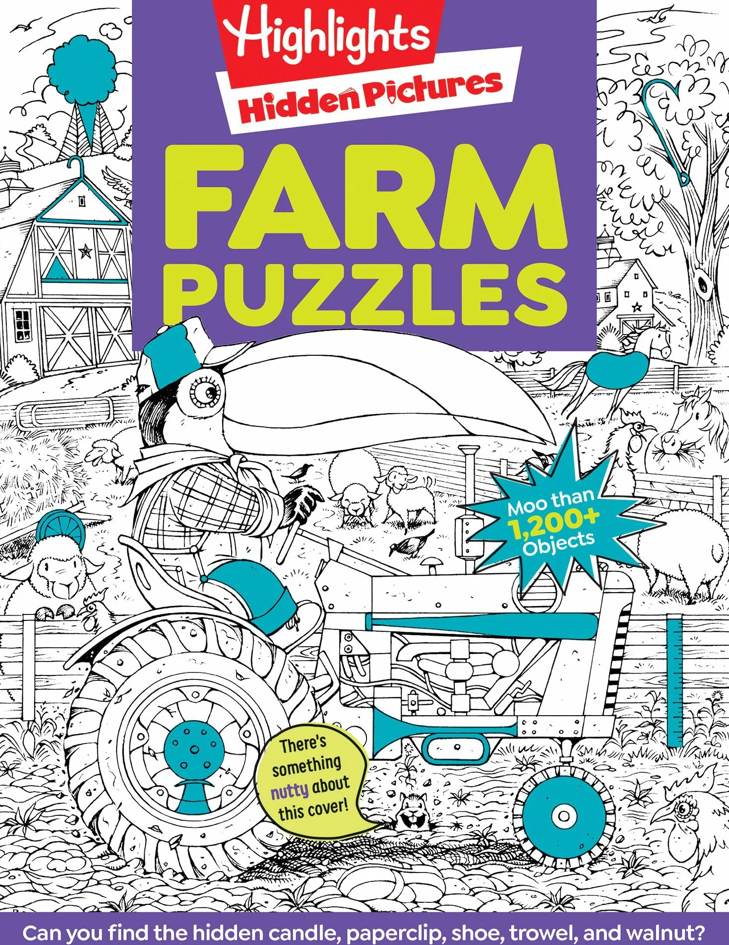 Farm Puzzles: Ultimate Farm Picture Puzzle Book for Kids 6+ with Over 1,200 Objects to Find