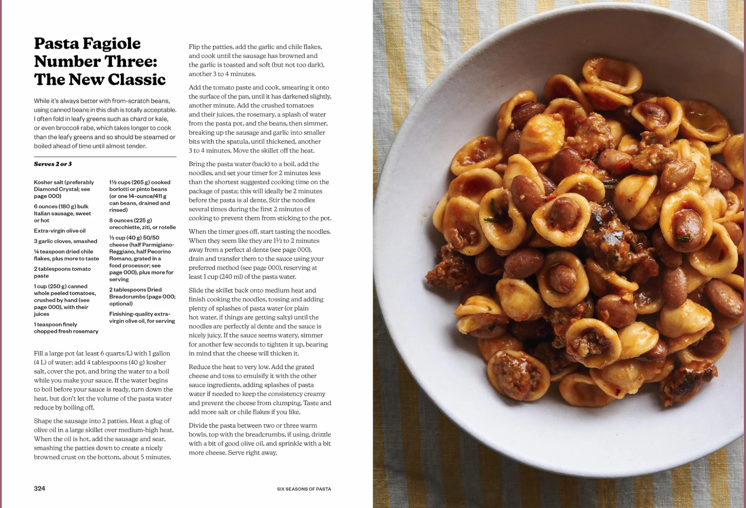 Six Seasons of Pasta: A New Way with Everyone's Favorite Food