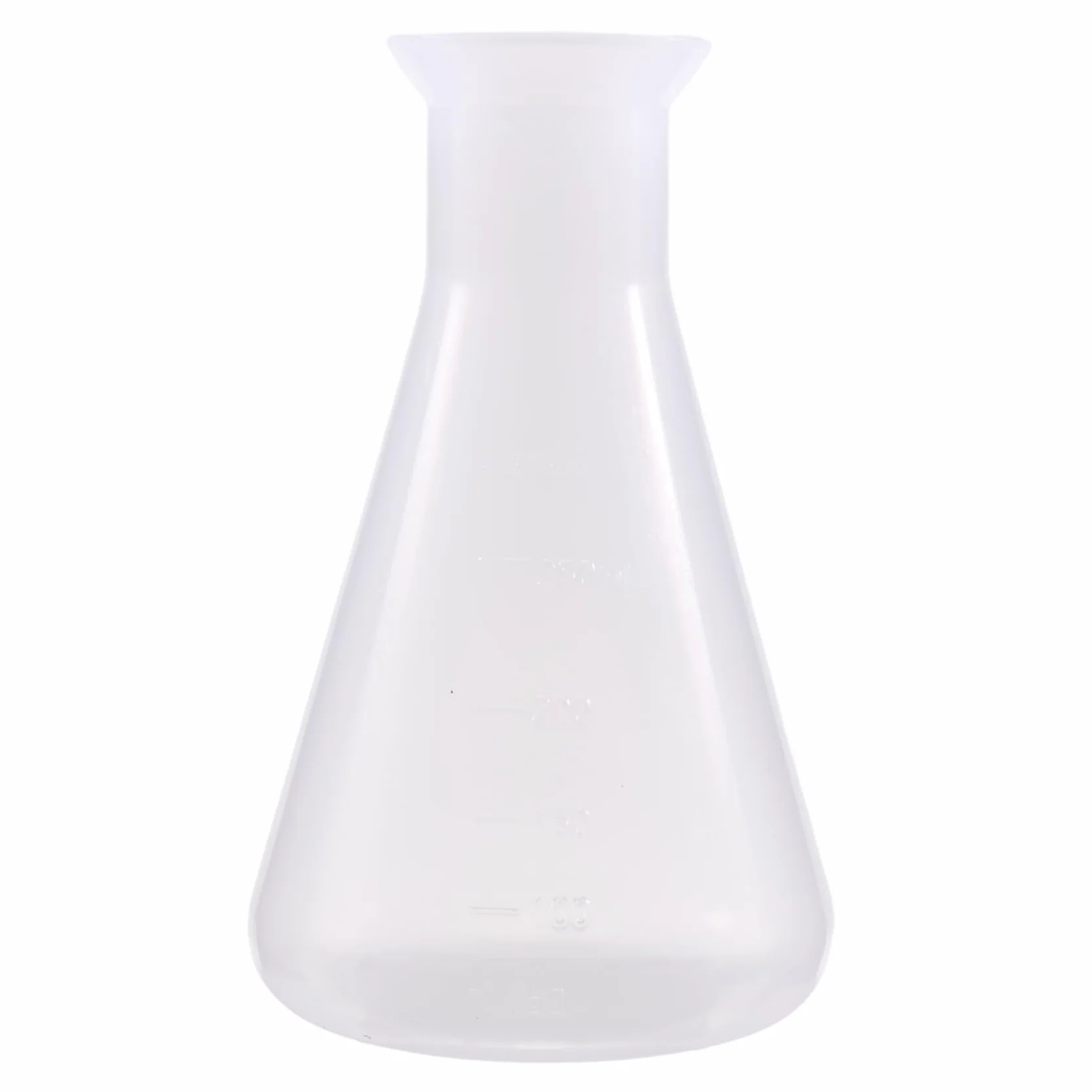 Tworzywo sztuczne, przezroczyste, laboratoryjne, chemiczne kolby Erlenmeyera, butelka, 250 ml