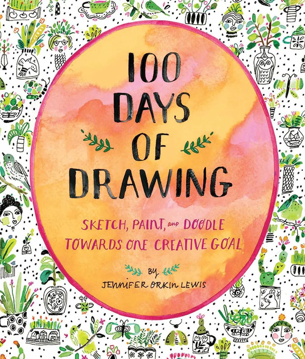 100 Days of Drawing Guided Sketchbook: Sketch, Paint, and Doodle