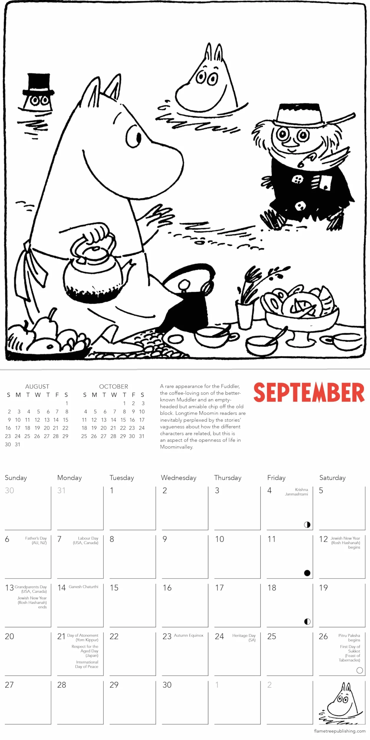 Moomin 2026 Wall Calendar Mini Art Calendar