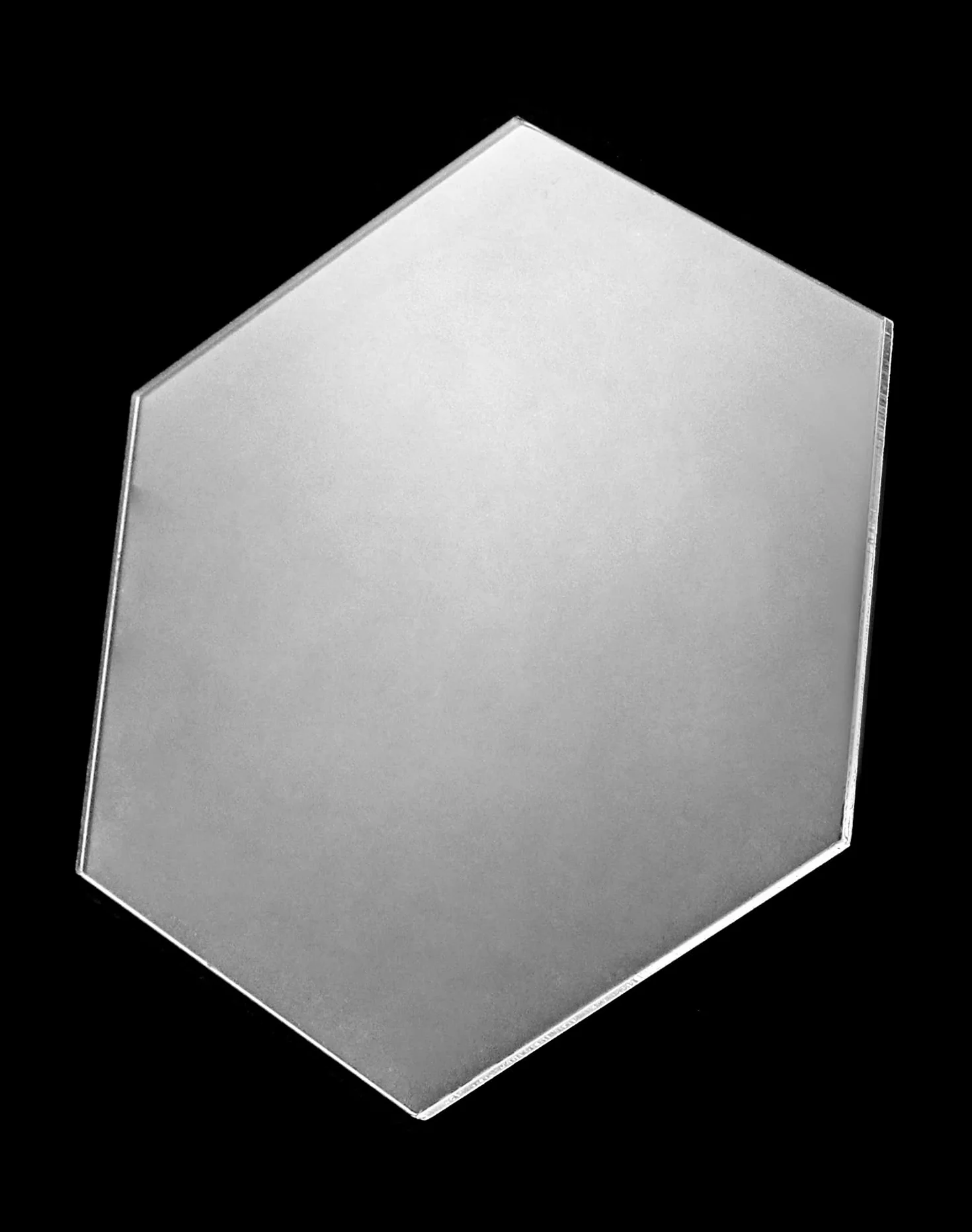 QWORK® 80 szt. Przezroczyste sześciokątne arkusze akrylowe, na ślub, imprezę, ramkę na zdjęcia, wyświetlacz rękodzieła, 8x7 cm, grubość 0,2 cm