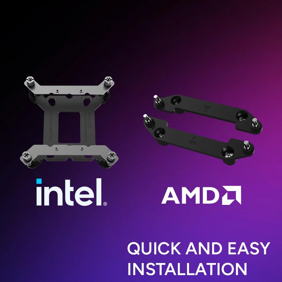 Cooler Master MasterLiquid 360 Atmos II - Prozessor-Fl?ssigkeitsk?hlsystem - K?hlergr??e: 360 mm - (f?r: LGA1851, LGA1700, LGA1200, LGA1151, LGA1150, LGA1156, AM4, AM5)