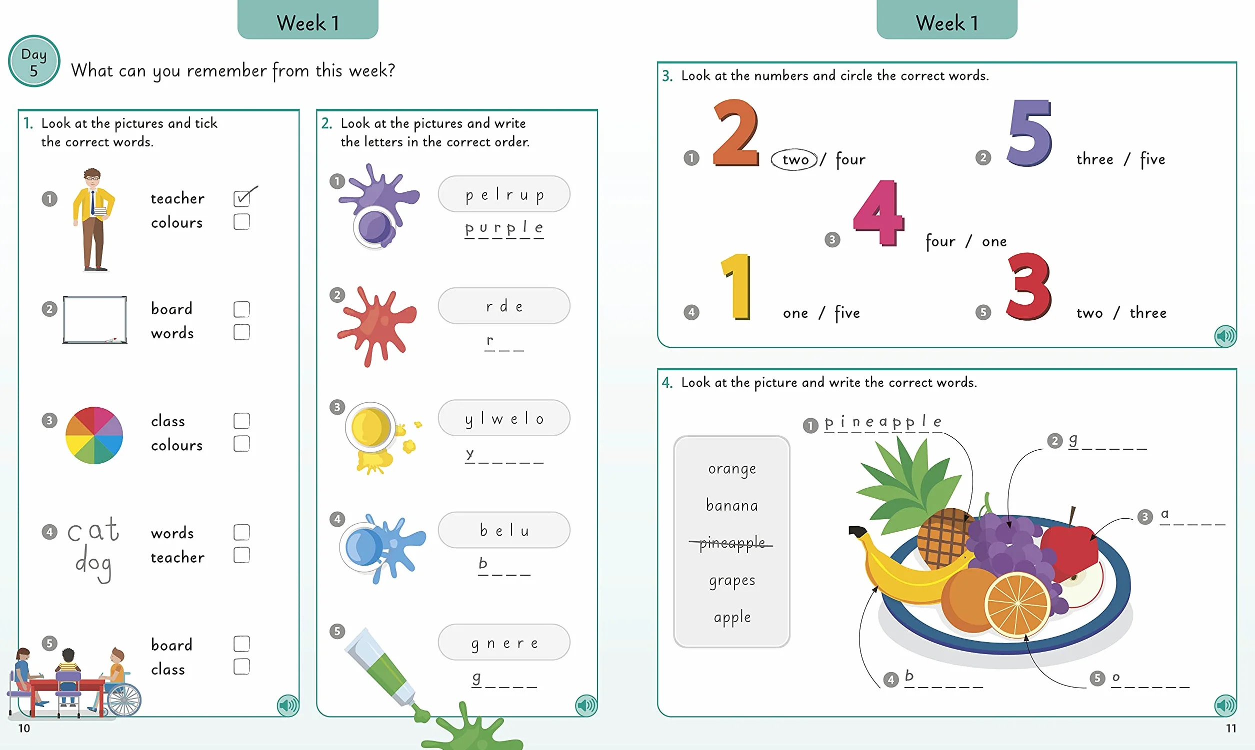 English for Everyone Junior 5 Words a Day: Learn 1,000 English Words