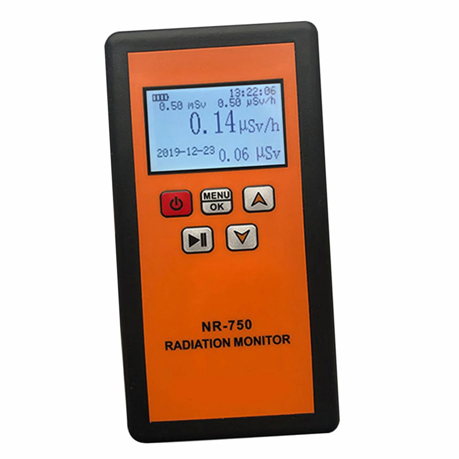 Geiger NR-750 przenośny detektor promieniowania jądrowego, wyświetlacz LCD, detektor promieniowania jądrowego, radioaktywny tester domowy β Y, rozpoznawanie wibracji dźwiękowych, potrójny