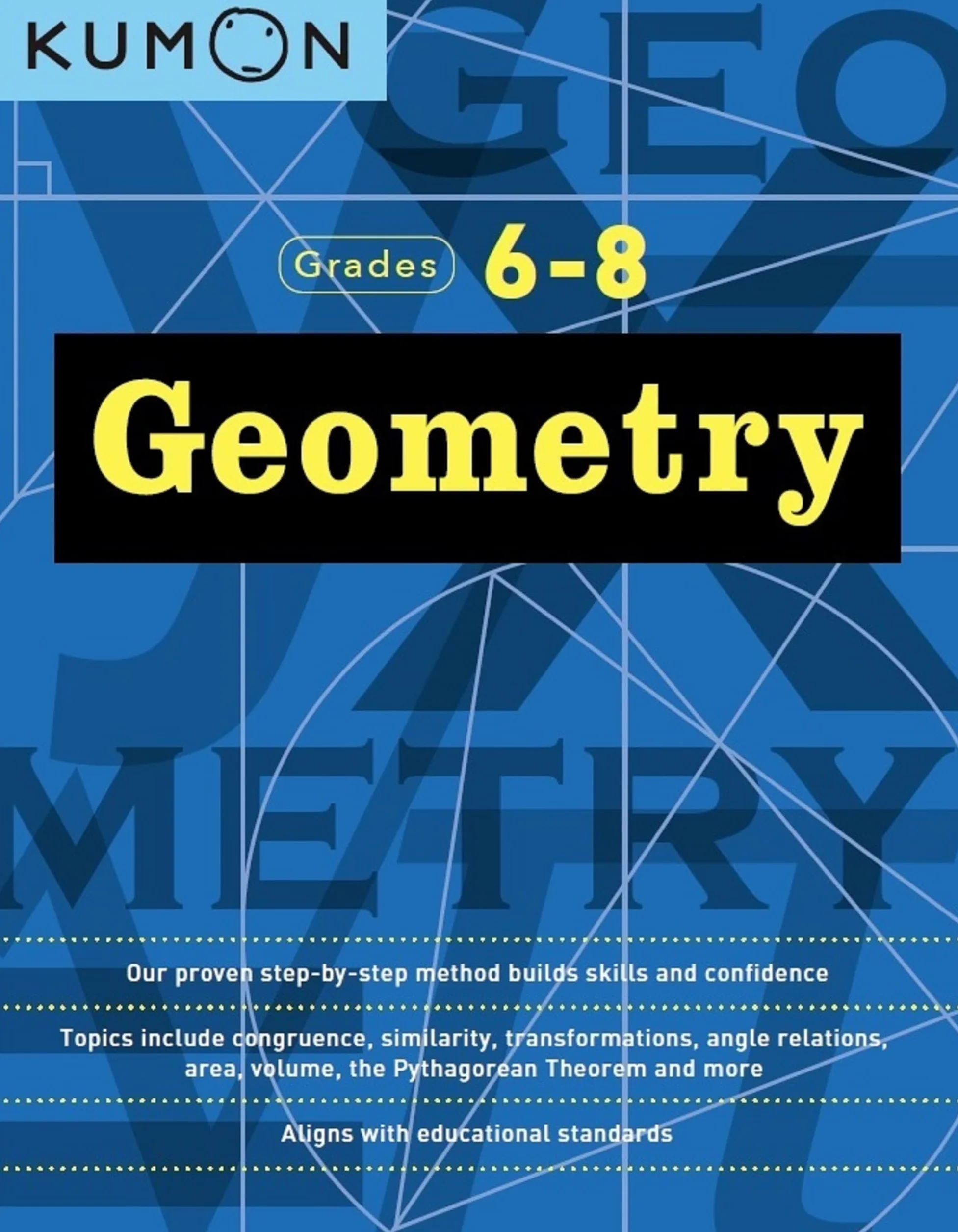 Kumon Math Workbooks Geometry Grade 6-8 Middle School