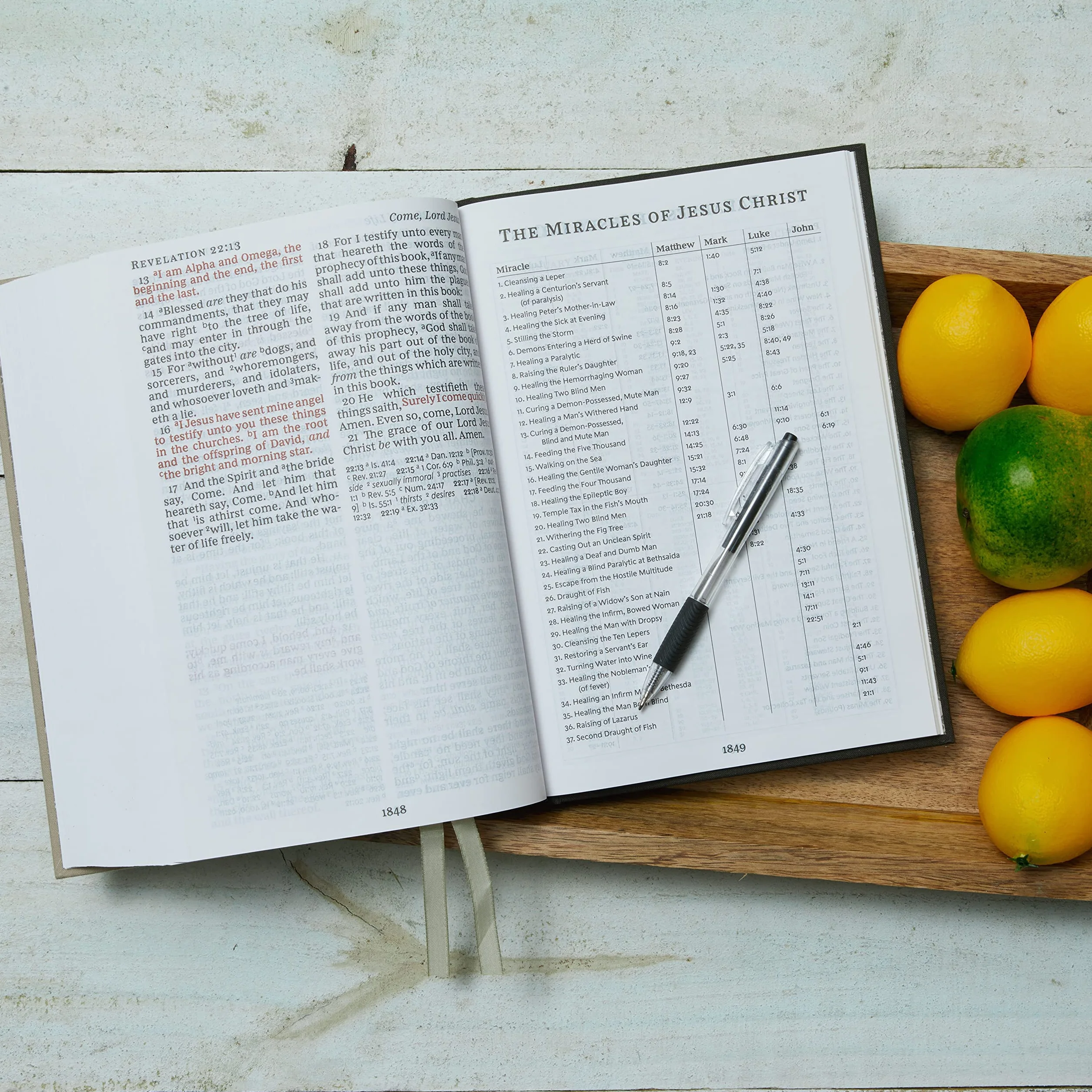 KJV, Reference Bible, Super Giant Print, Hardcover, Green/Tan, Red Letter Edition: Holy Bible, King James Version
