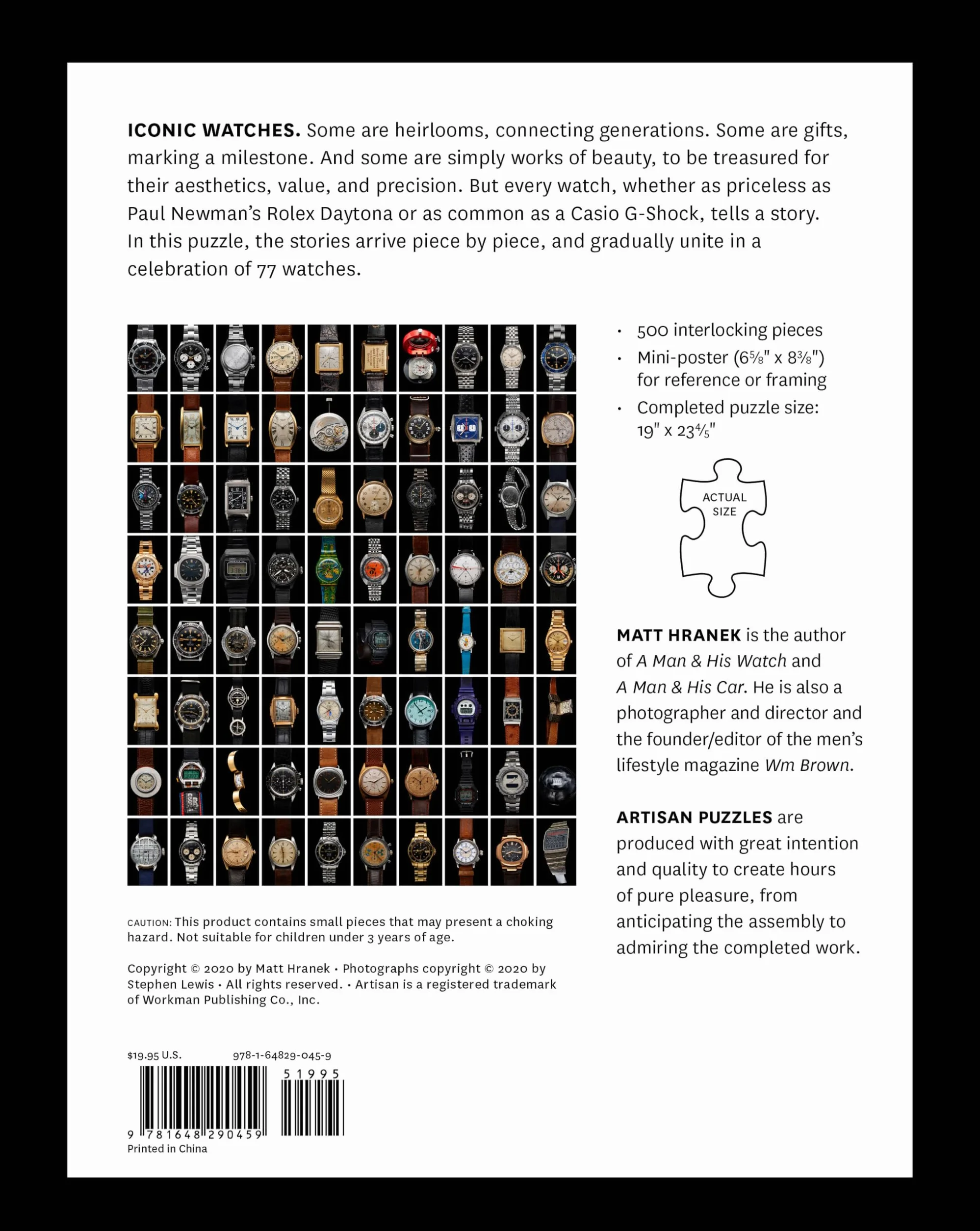 Iconic Watches 500-Piece Puzzle