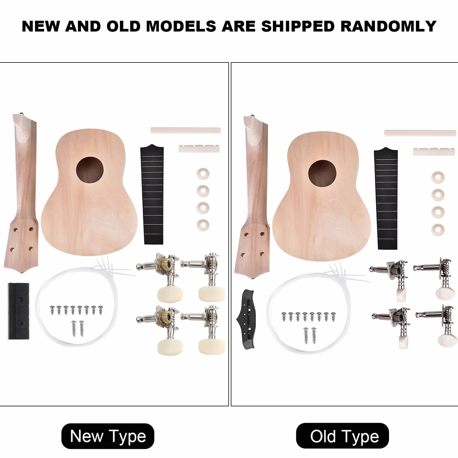 Zestaw do Ukulele DIY 4-strunowy Lipa Instrument Muzyczny dla Początkujących