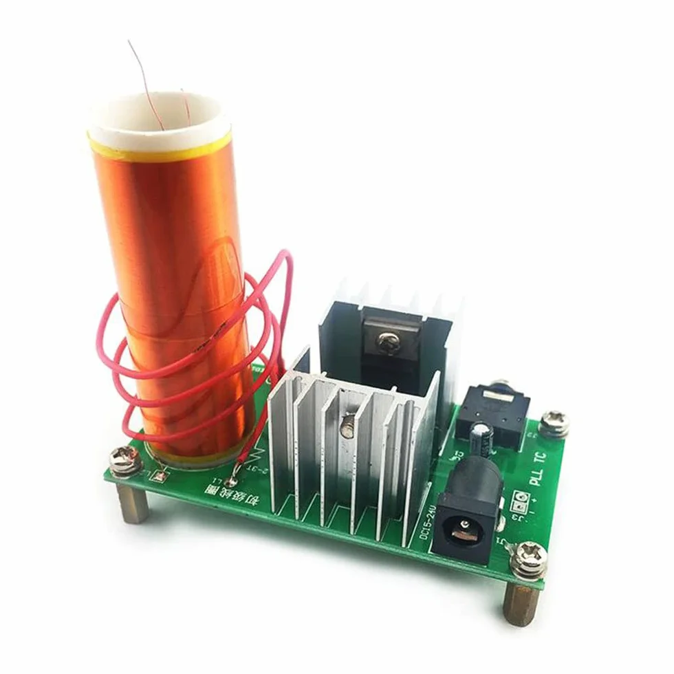 DC 15-24V 15W Mini muzyka głośnik plazmowy cewka tesli zestawy diy głośnik plazmowy Tesla transmisja bezprzewodowa zestawy diy