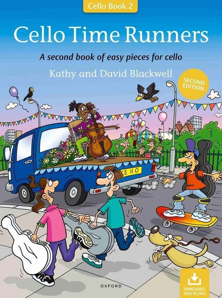 Cello time runners a second book of easy pieces for cello - 2 eme edition + enregistrements en ligne
