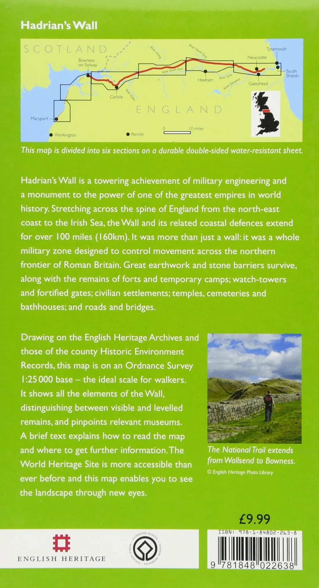 An Archaeological Map of Hadrian's Wall: 1:25000 Scale Revised Edition