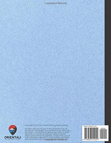 Genkouyoushi Practice Book: Japanese Kanji Notebook 120 Pages Blank Paper 8.5 x 11 in Light Blue