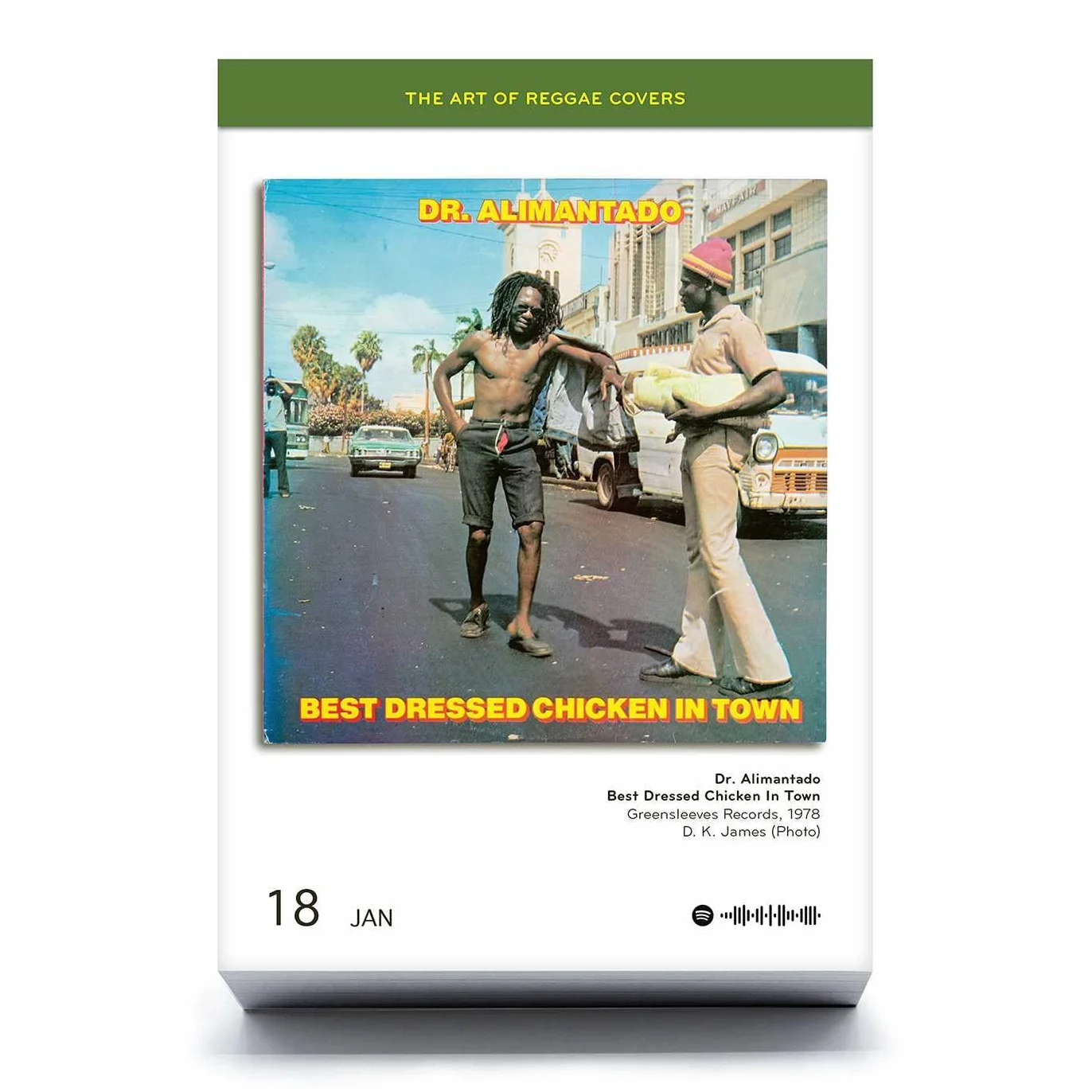 The Art of Reggae Covers: Tagesabreißkalender 366 Best-of Reggae Vinyl Cover Spotify Codes