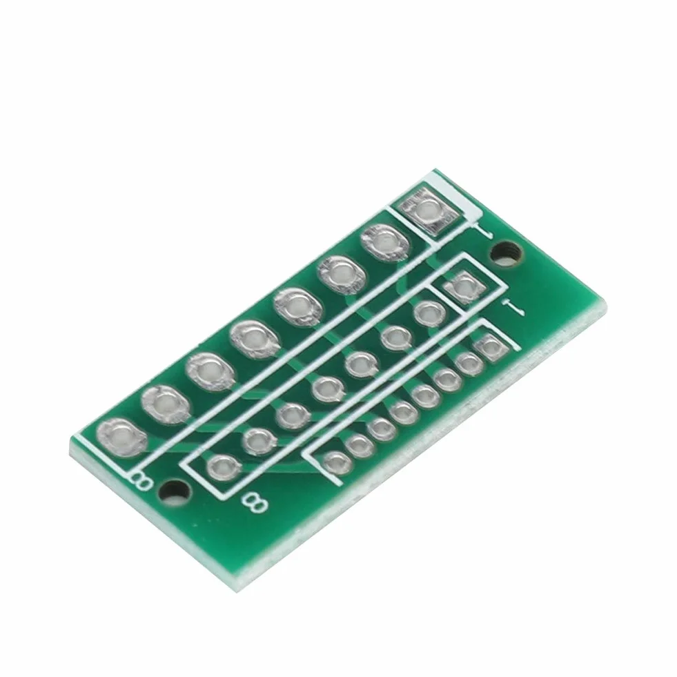 Złącze 1.27mm do 2.54mm - 10 Sztuk 8 Pin 3 Rzędy 24 Otwory Płytka Przyłączeniowa do Modułów Bezprzewodowych