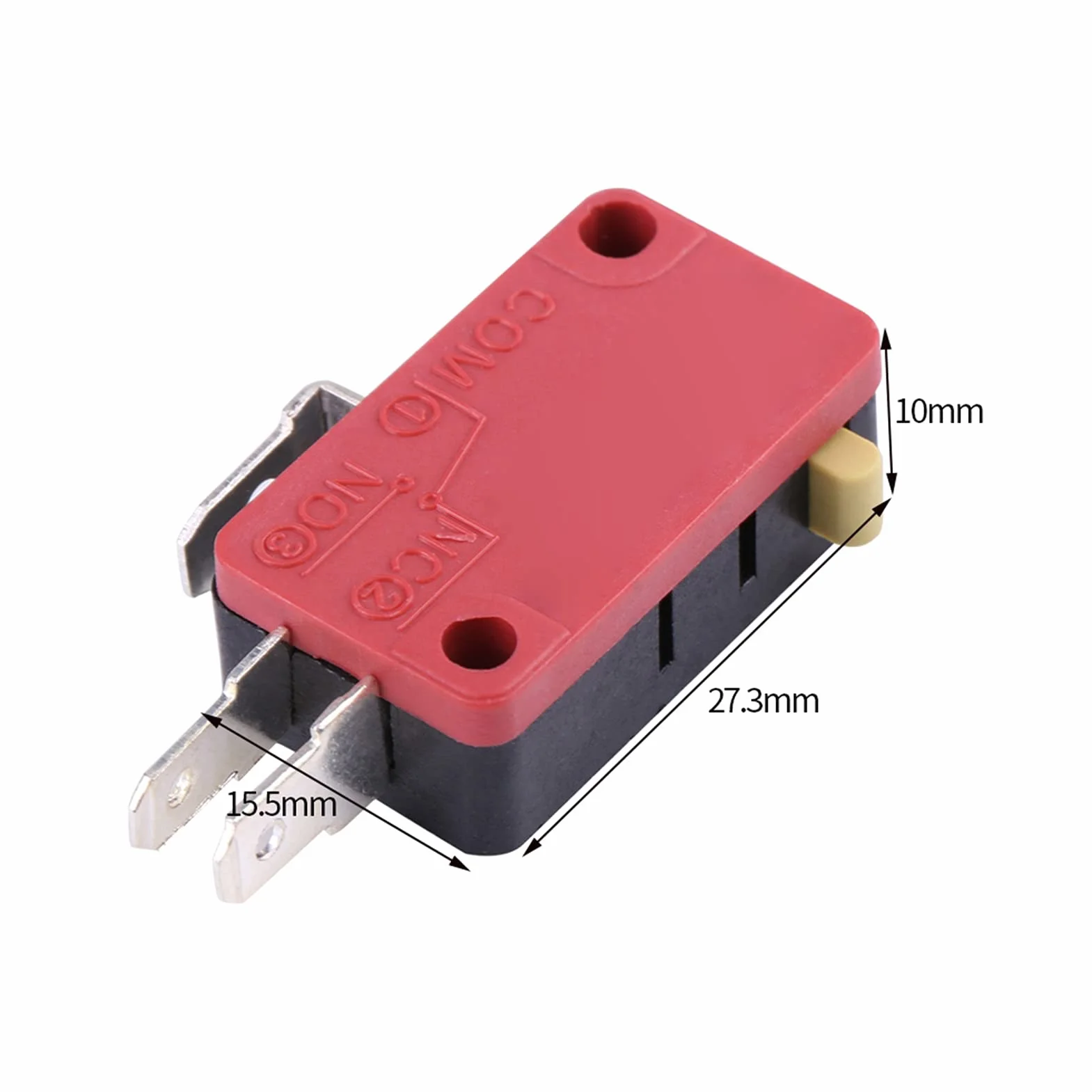 Mikroprzełącznik 10 szt. 3-pinowy krańcowy przycisk do elektroniki