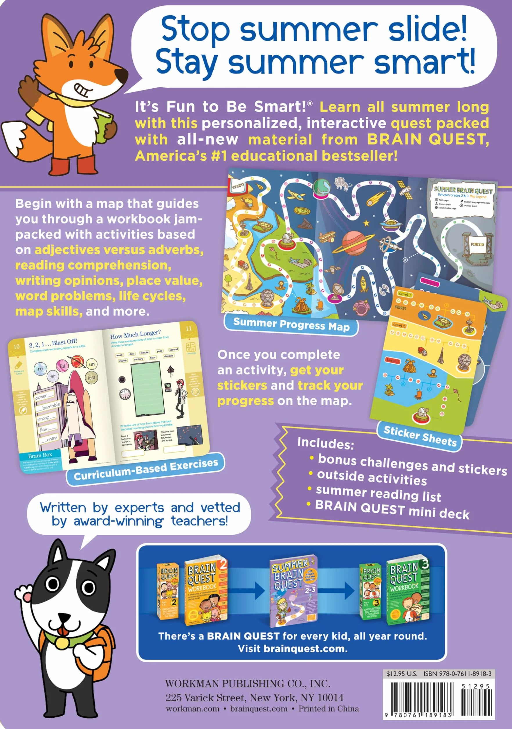 Summer Brain Quest: Between Grades 2 & 3: Between Grades 2 & 3, For Adventurers Ages 7-8