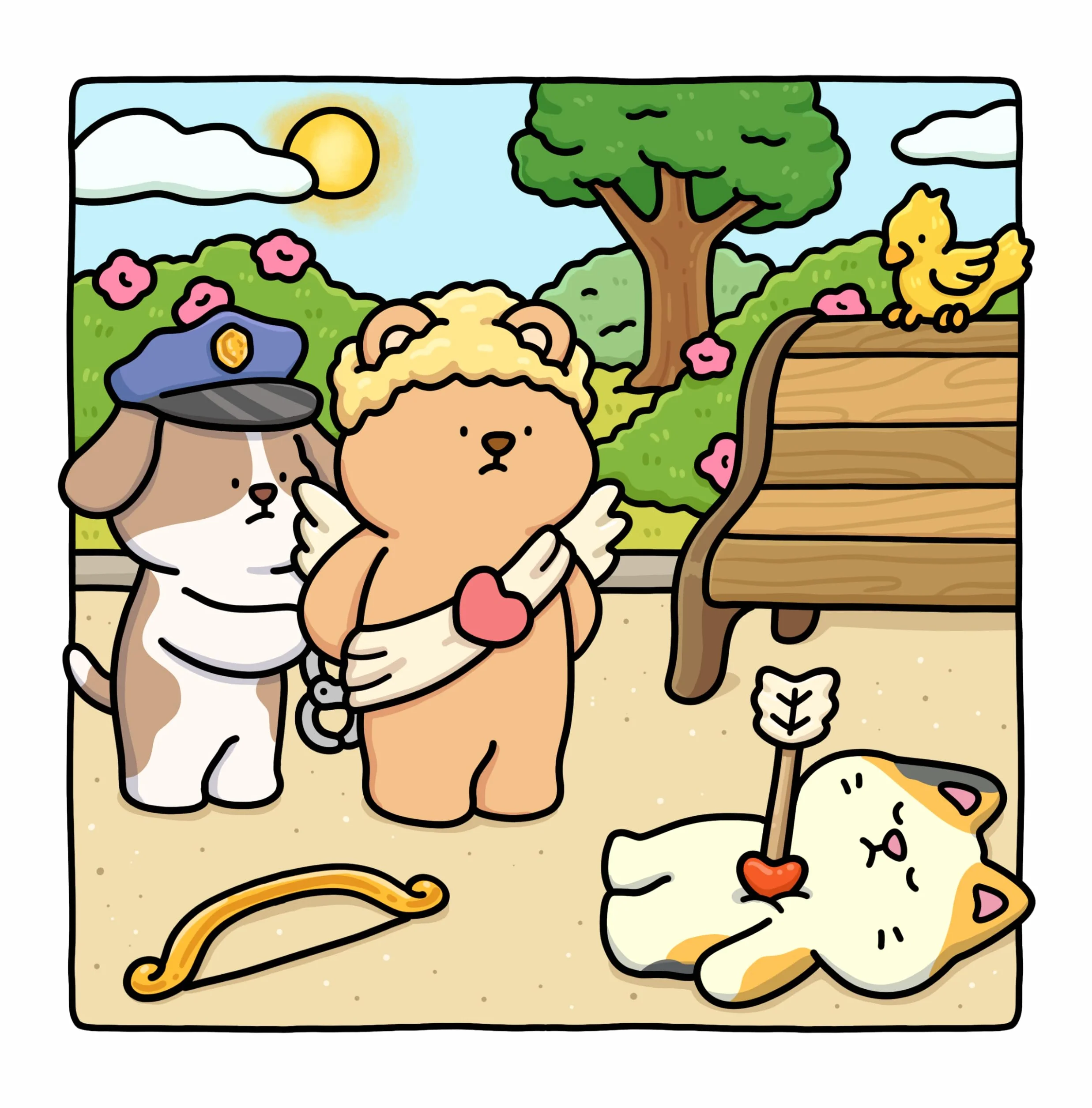 Silly Crimes: Cozy and Funny Coloring Book for Adults and Teens