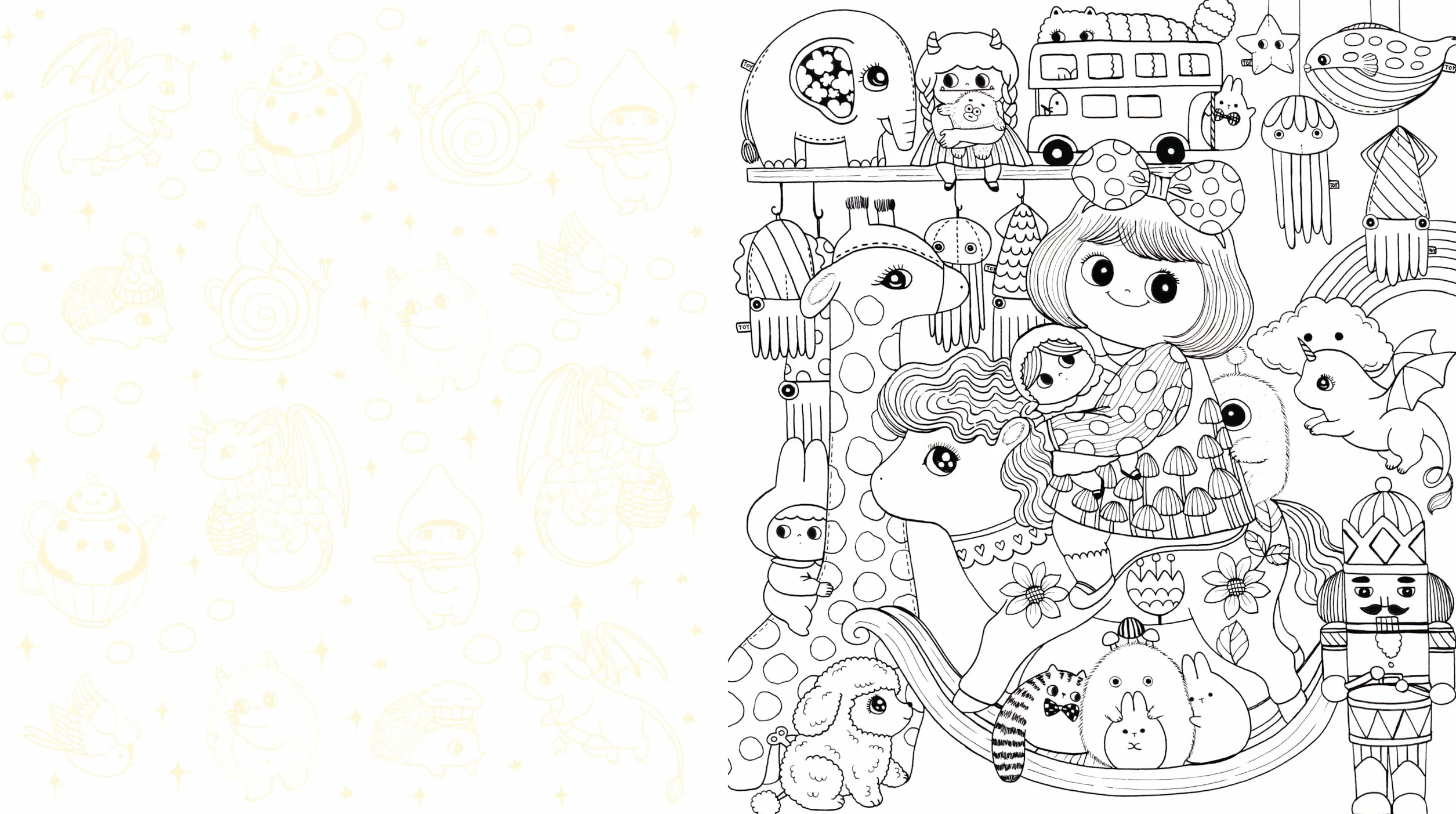 Lulu's House of Wonder Coloring Book: Step Inside & Color Fantastical Creatures & Cozy Scenes