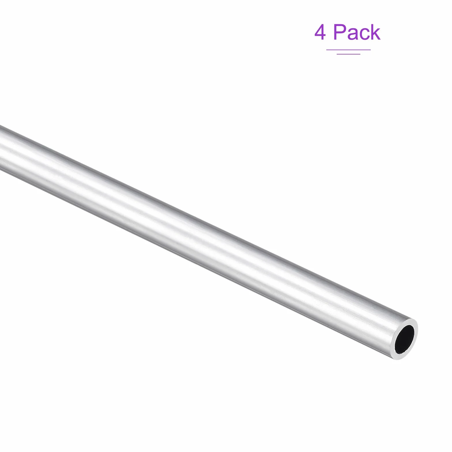 DMiotech 3-pak (8 mm średnica zewnętrzna x 5 mm ID) 6063 aluminiowa okrągła rura o długości 250 mm przemysłowe metalowe rury do budowy ram maszyn projekty DIY