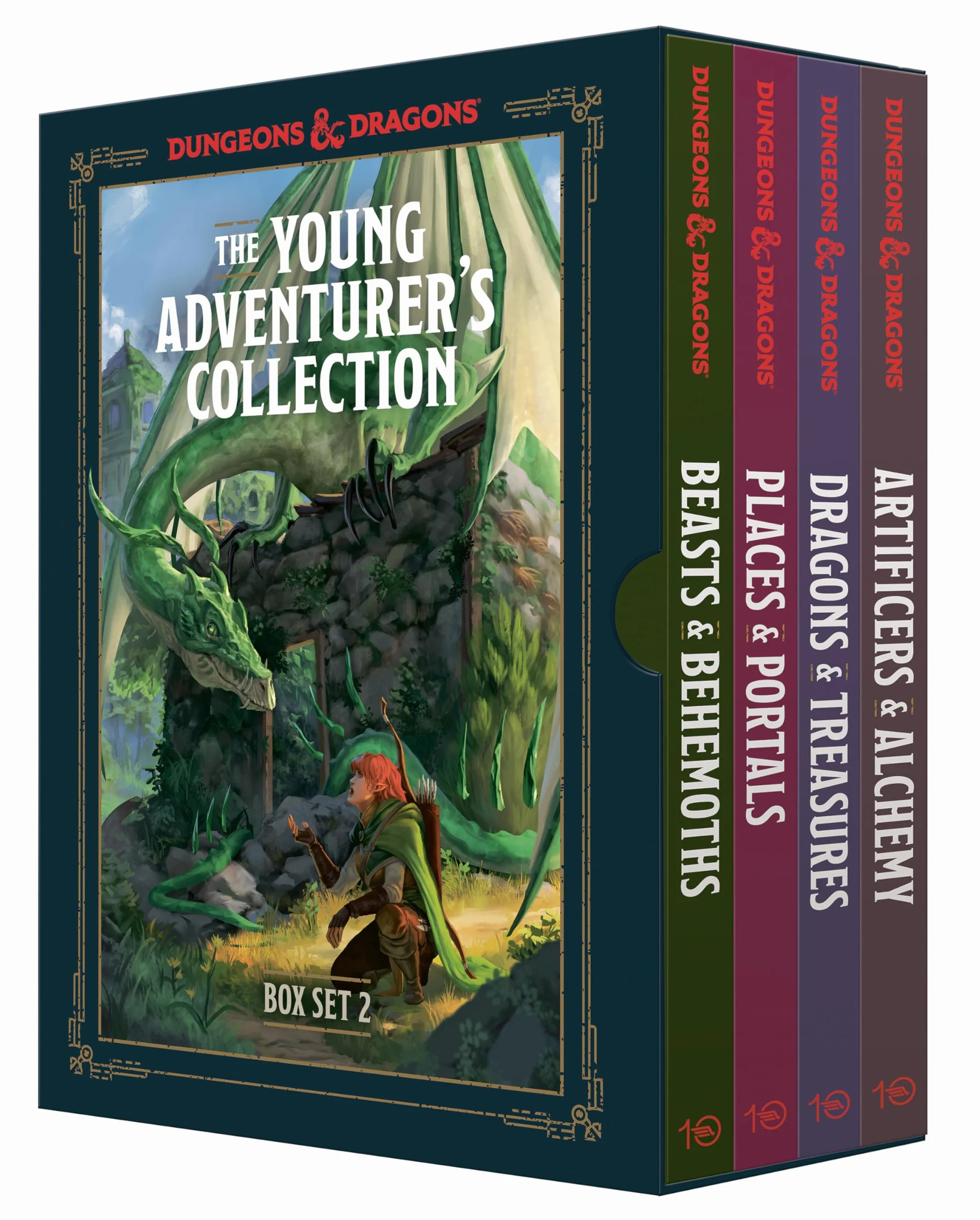 The Young Adventurer's Collection Box Set 2 (Dungeons & Dragons 4-Book Boxed Set): Beasts & Behemoths, Dragons & Treasures, Places & Portals, Artificers & Alchemy