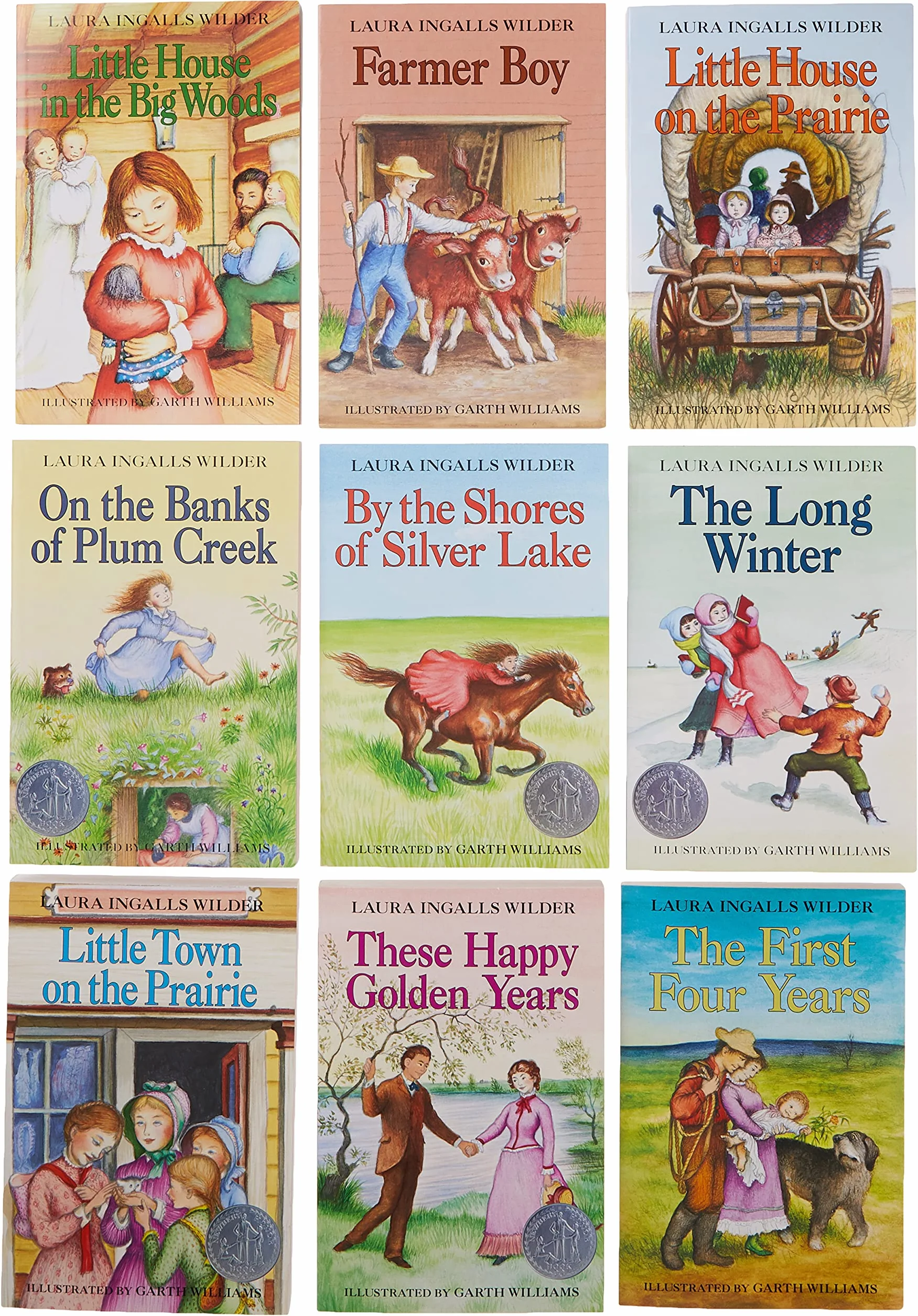 The Little House Set: Books 1 to 9
