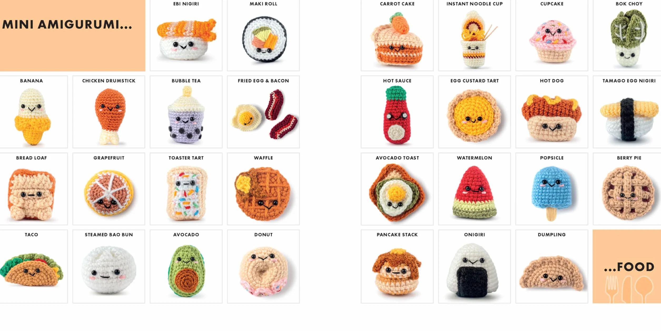 Mini Amigurumi Food: 29 Tiny Treats to Crochet