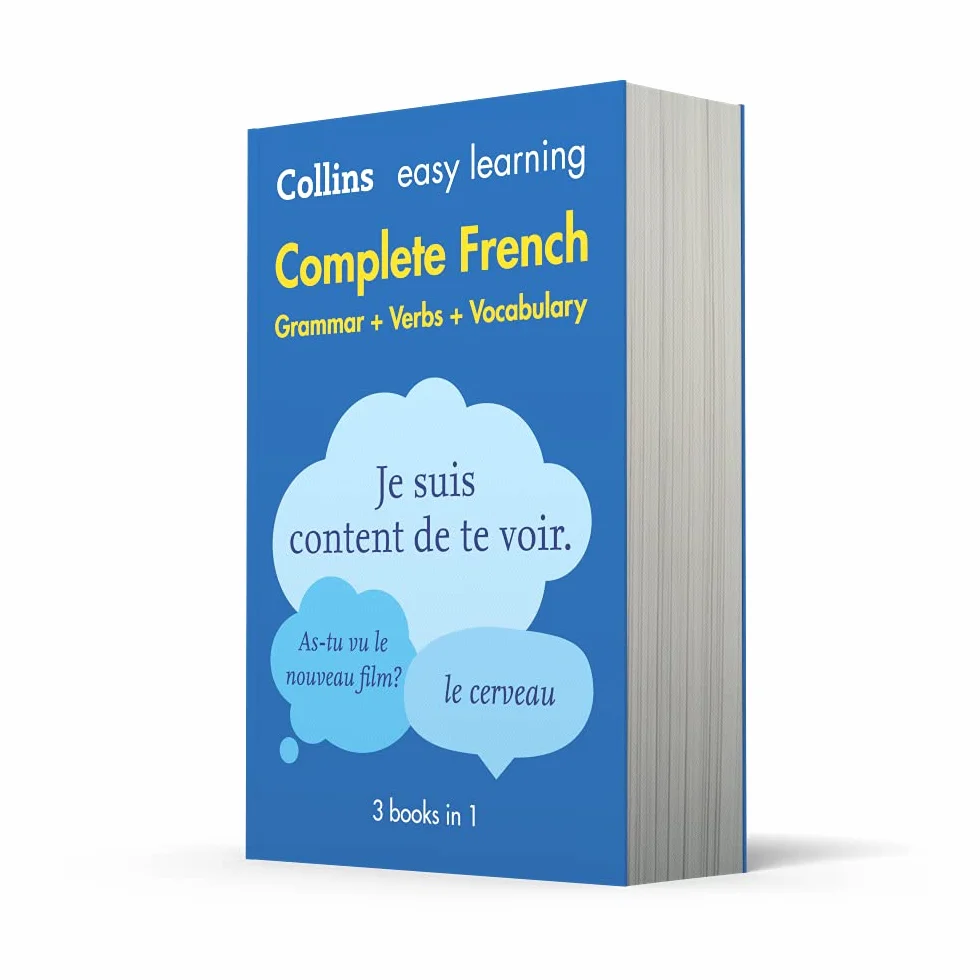 Easy Learning French Complete Grammar Verbs and Vocabulary 3 Books in 1