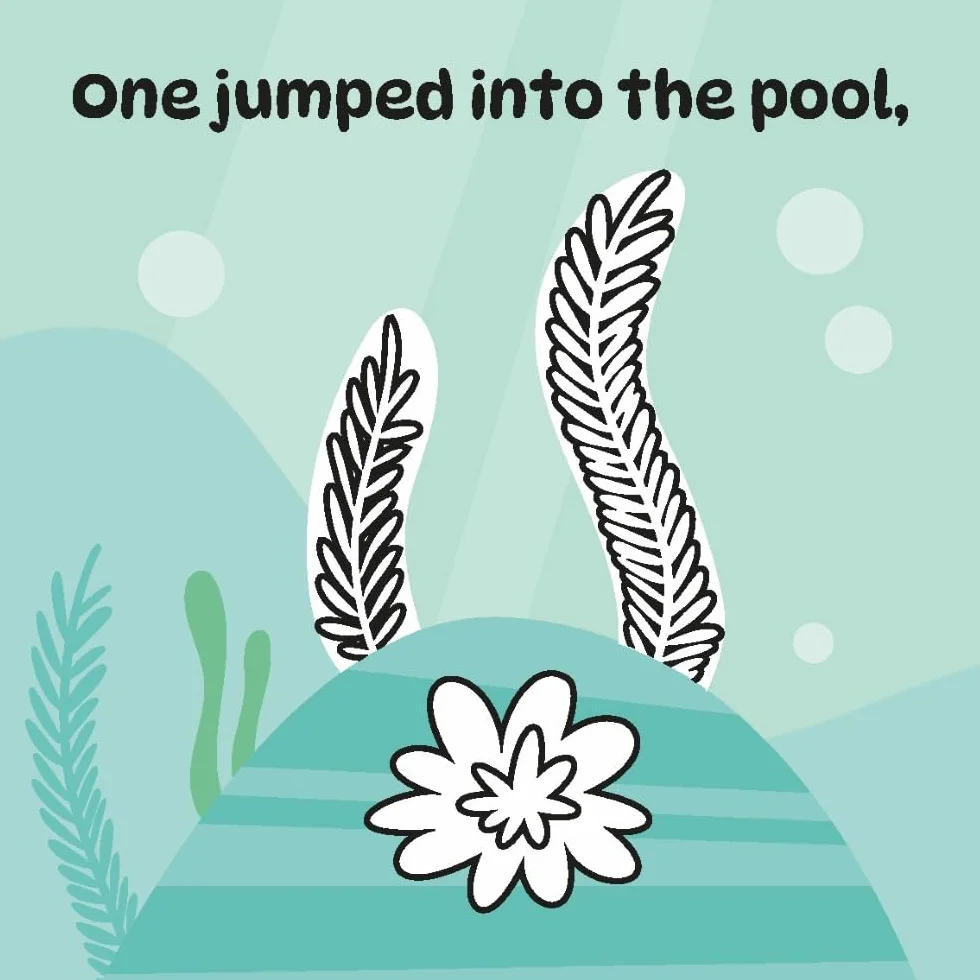 Super Simple™ Five Little Speckled Frogs Magic Bath Book: Changes Color in Water!