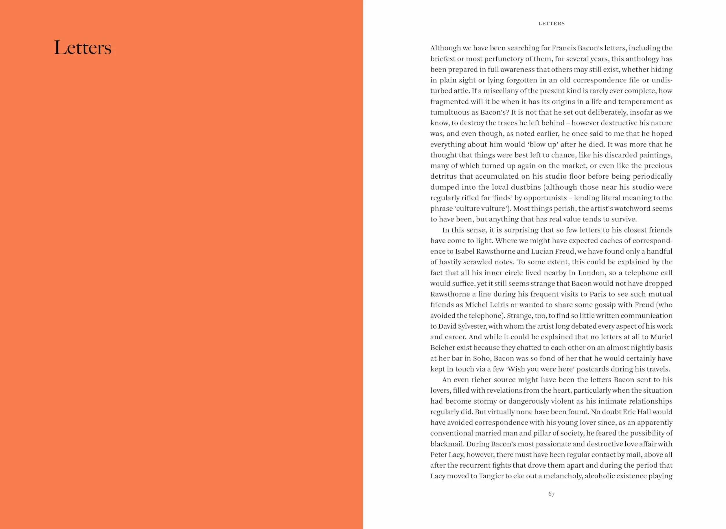 Francis Bacon: A Self-Portrait in Words /anglais