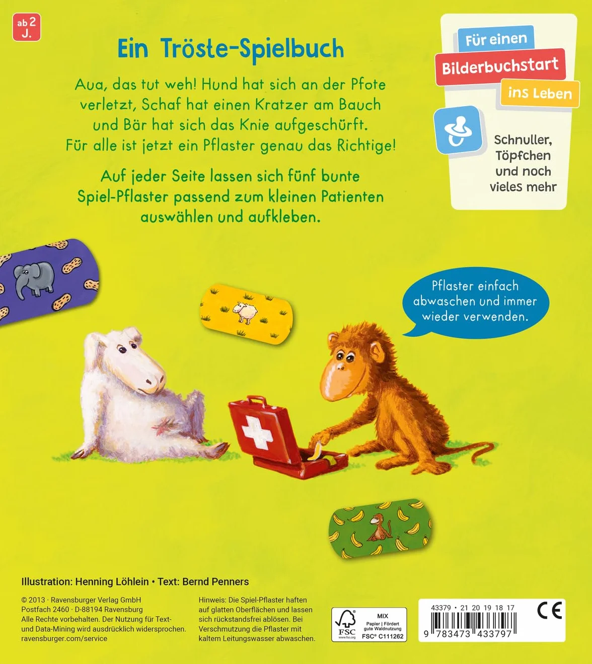 Pflaster trösten Pusten
