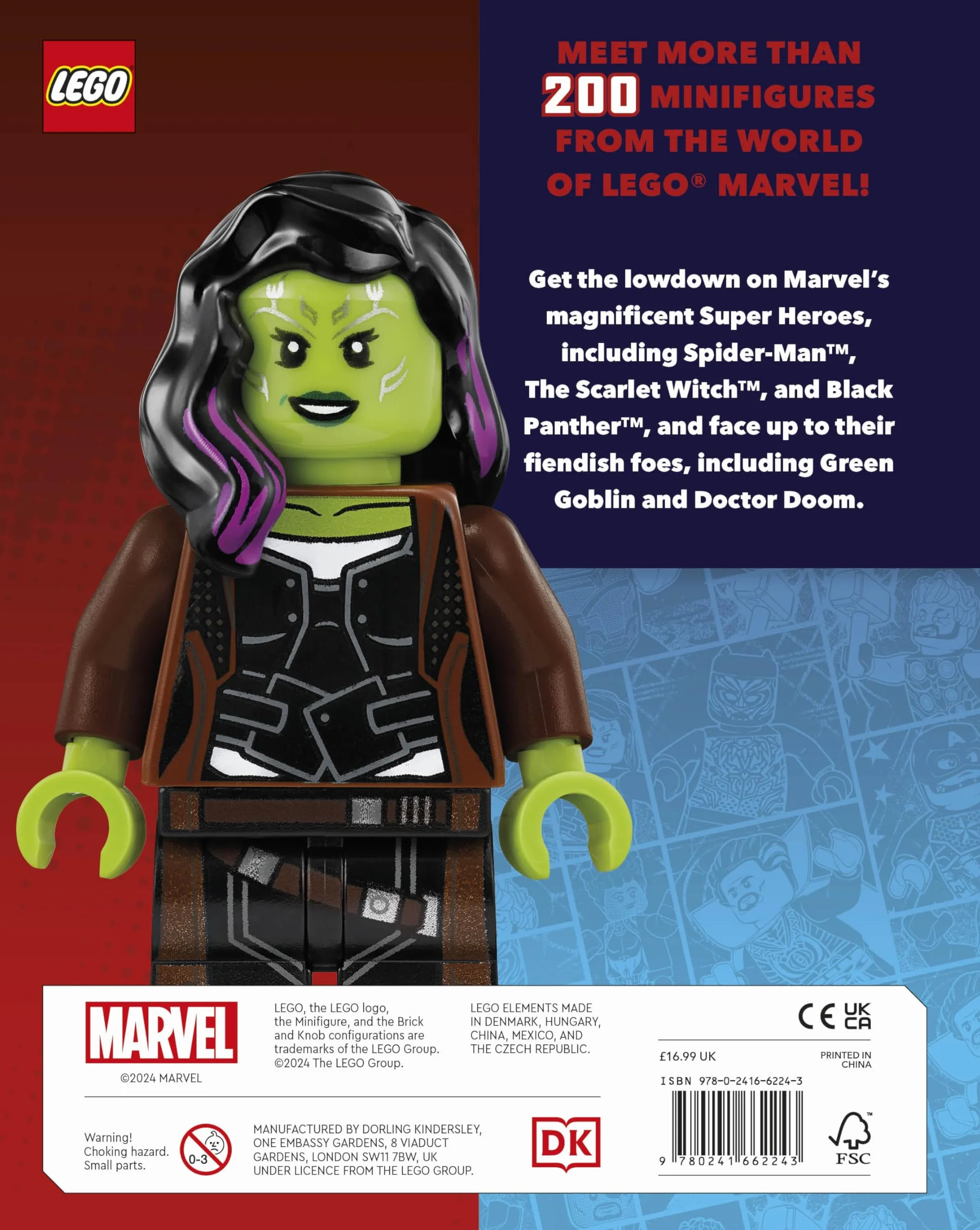 LEGO Marvel Character Encyclopedia z ekskluzywną minifigurką Kapitana Ameryki