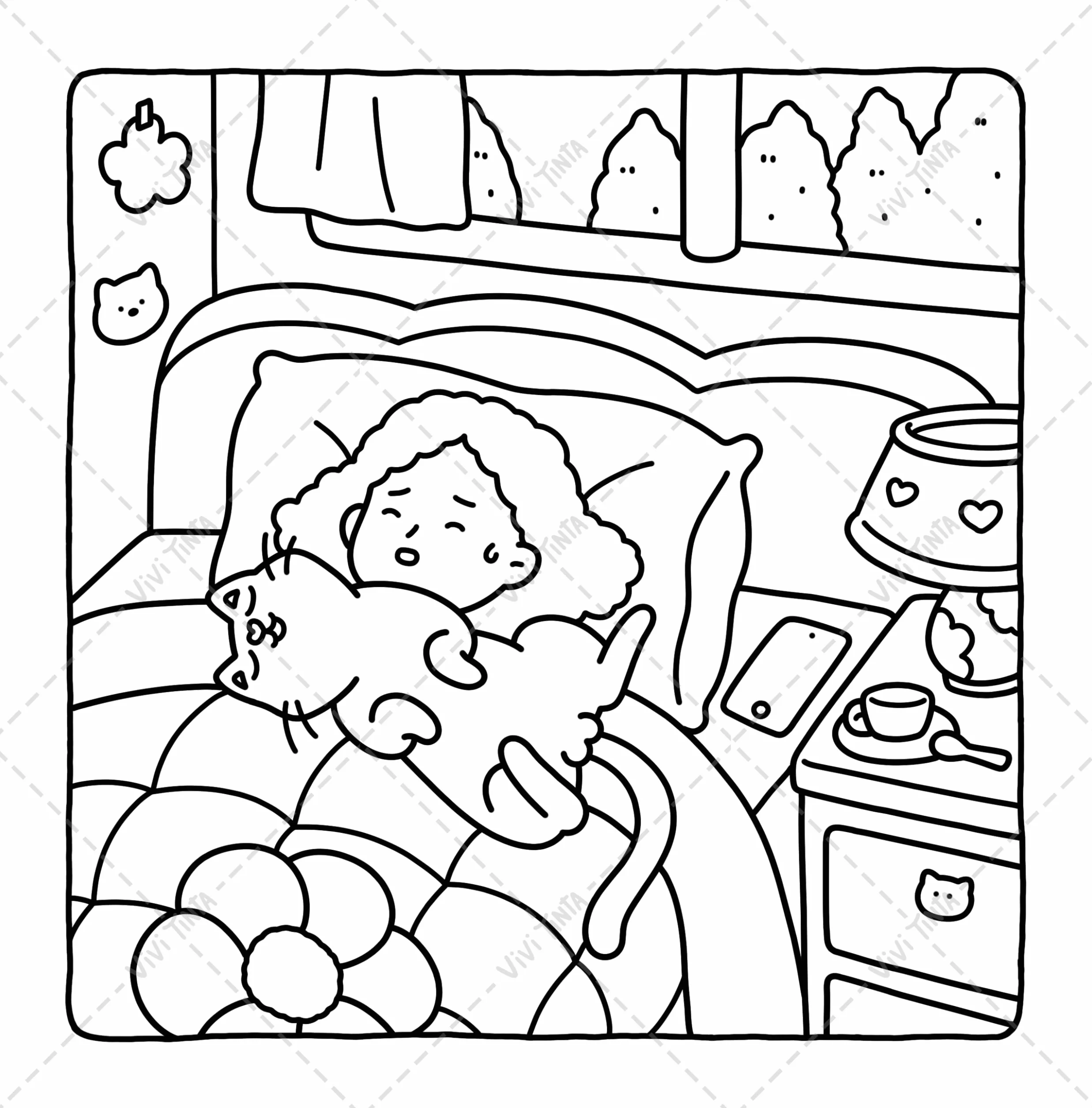 Cat Mom: Cataholic Coloring Book for Adults & Teens Featuring Cute and Mischievous Feline Designs